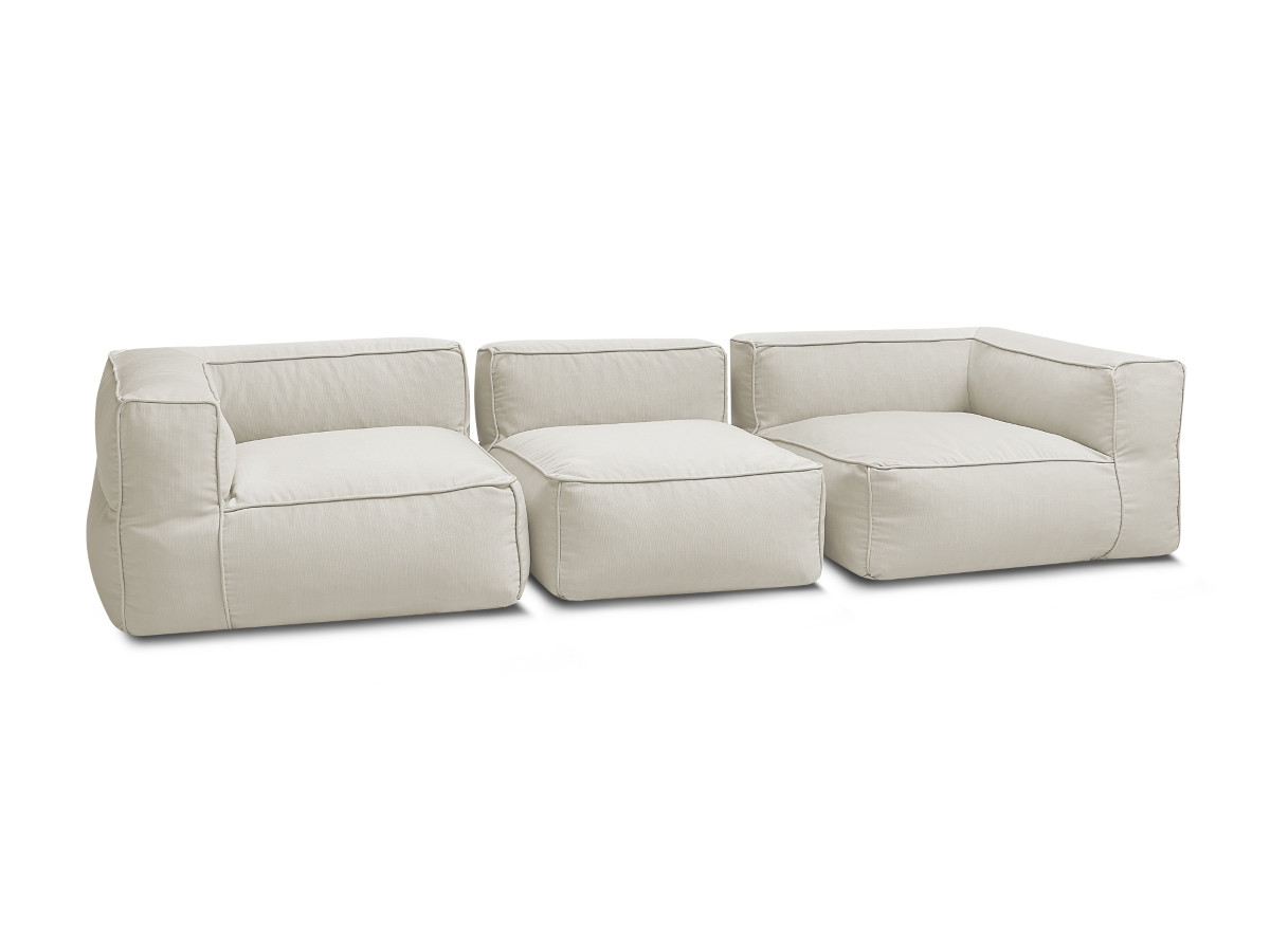 Bobochic Giulia Gartensofa 3-Sitzer Stoff Beige