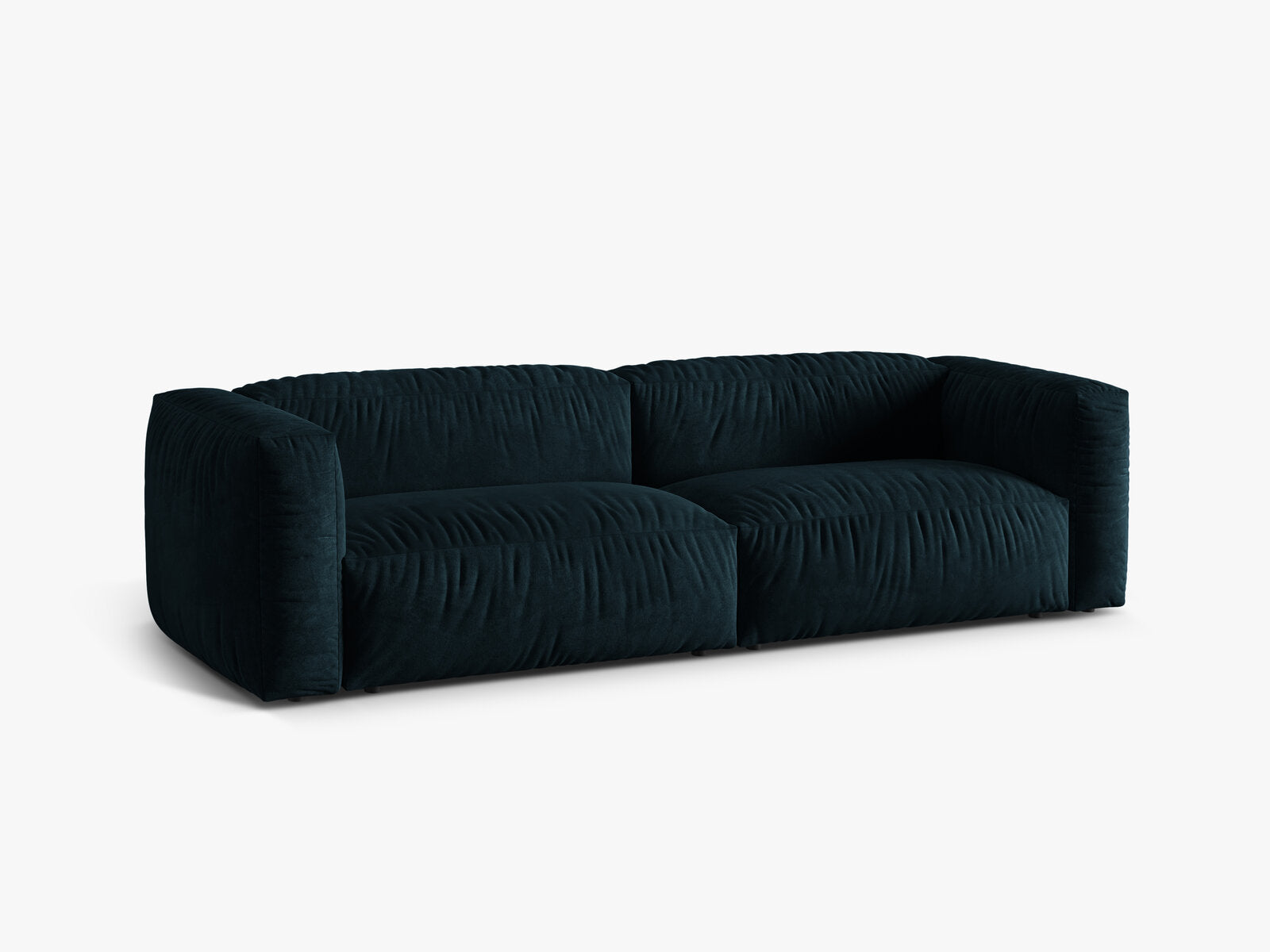 Micadoni Sofa Martina 3-Sitzer Samt Vogue Tiefes Petrol