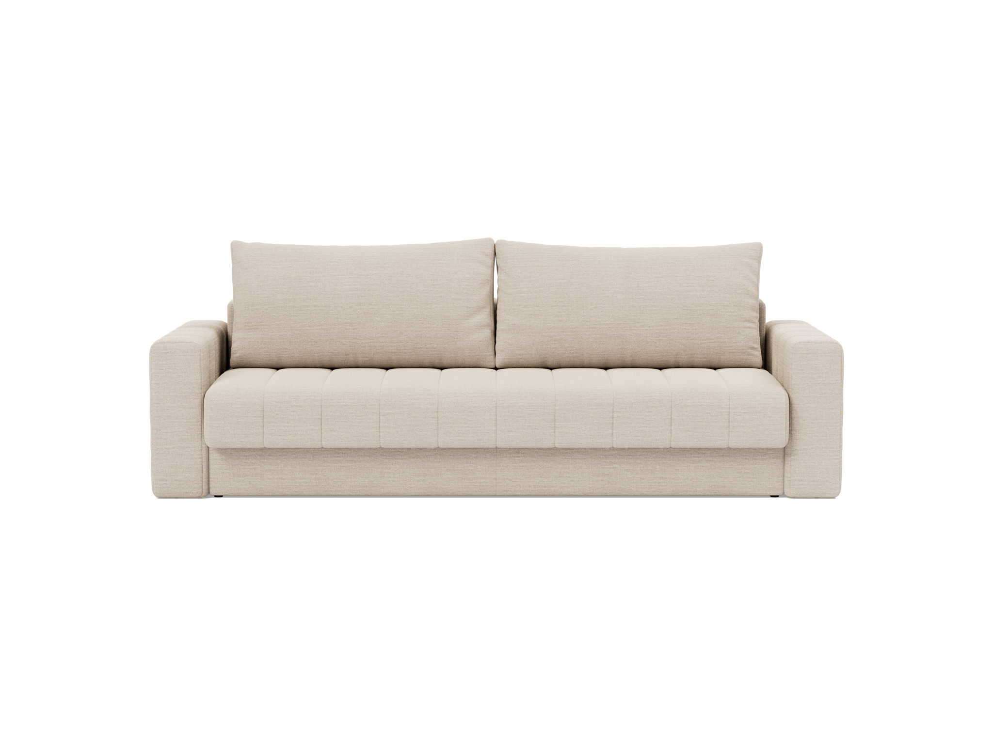 Schlafsofa Akello mit Armlehnen Webstoff Blida 612-Sand-Grey