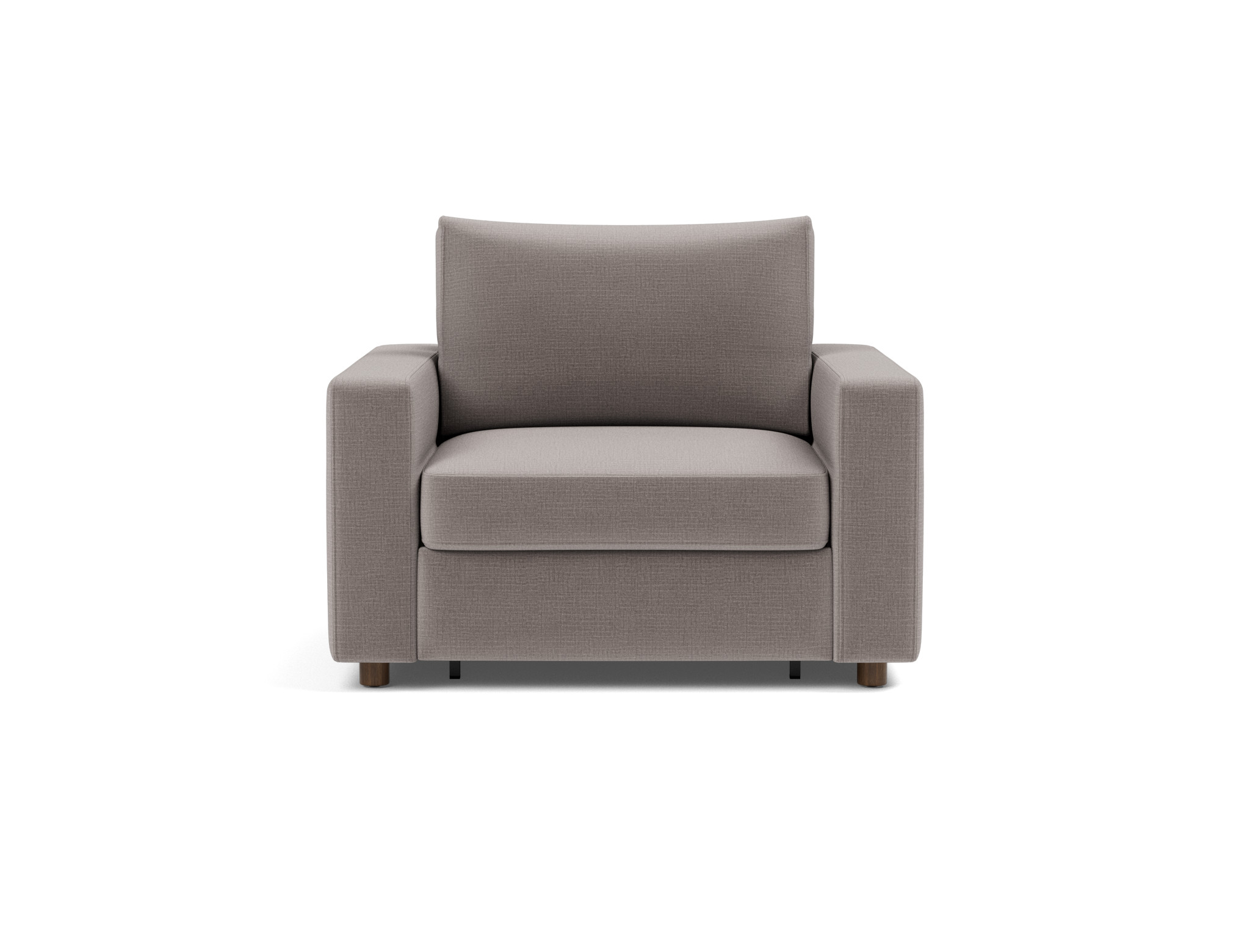 Schlafsessel Neah mit Standard-Armlehnen Chenille Esina 418-Truffle