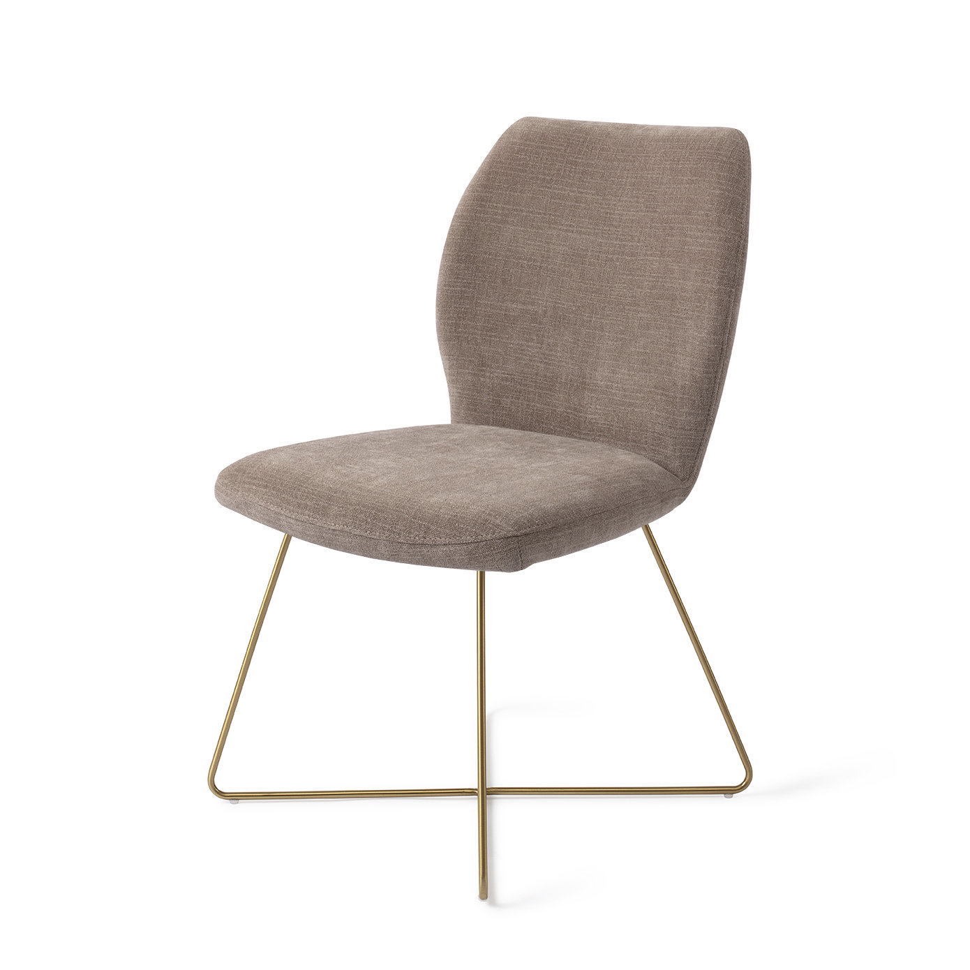 Jesper Home Esszimmerstuhl Ikata Mocha Mist Cross Gold
