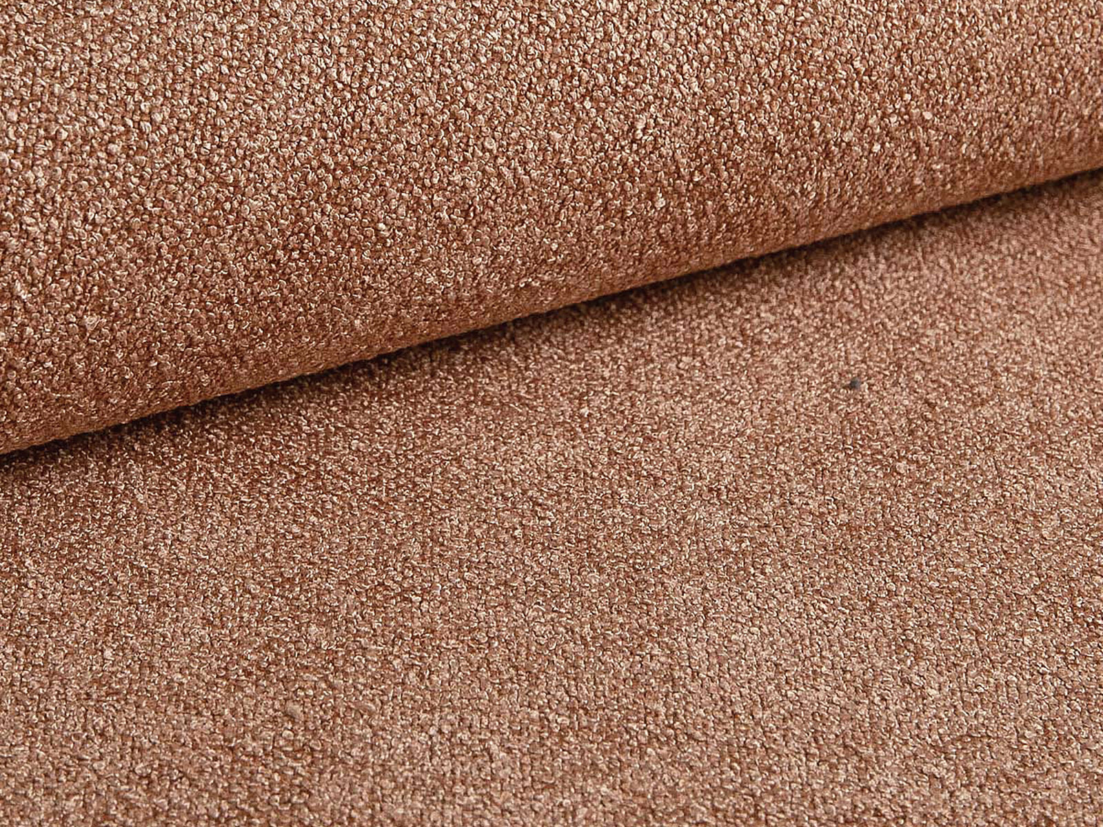 Micadoni Stauraumbett mit Kopfteil Eric Boucle Sicuro Pfirsich 140x200