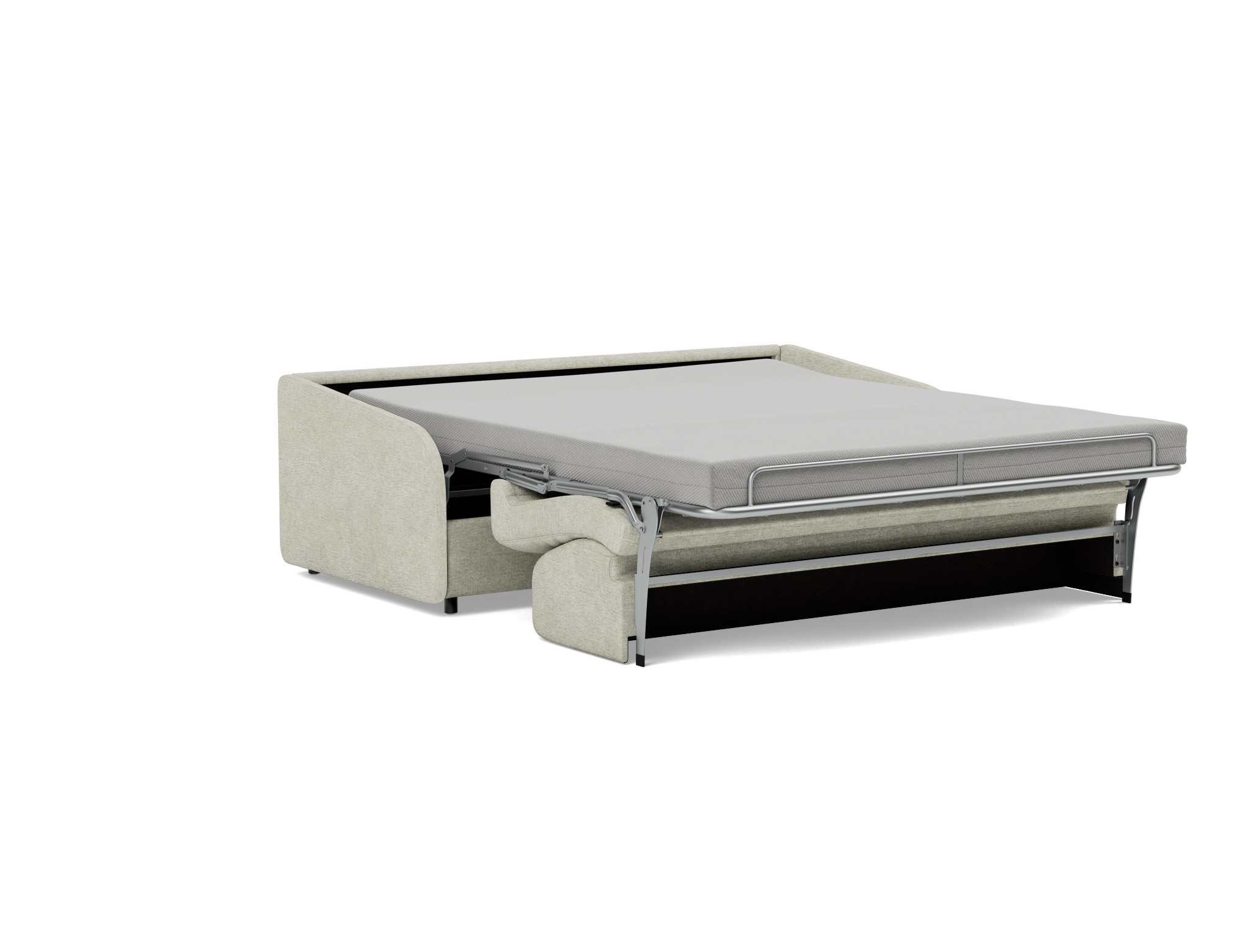 Schlafsofa Eivor mit Taschenfederkernmatratze 160 Flachgewebe Avella 280-Sand