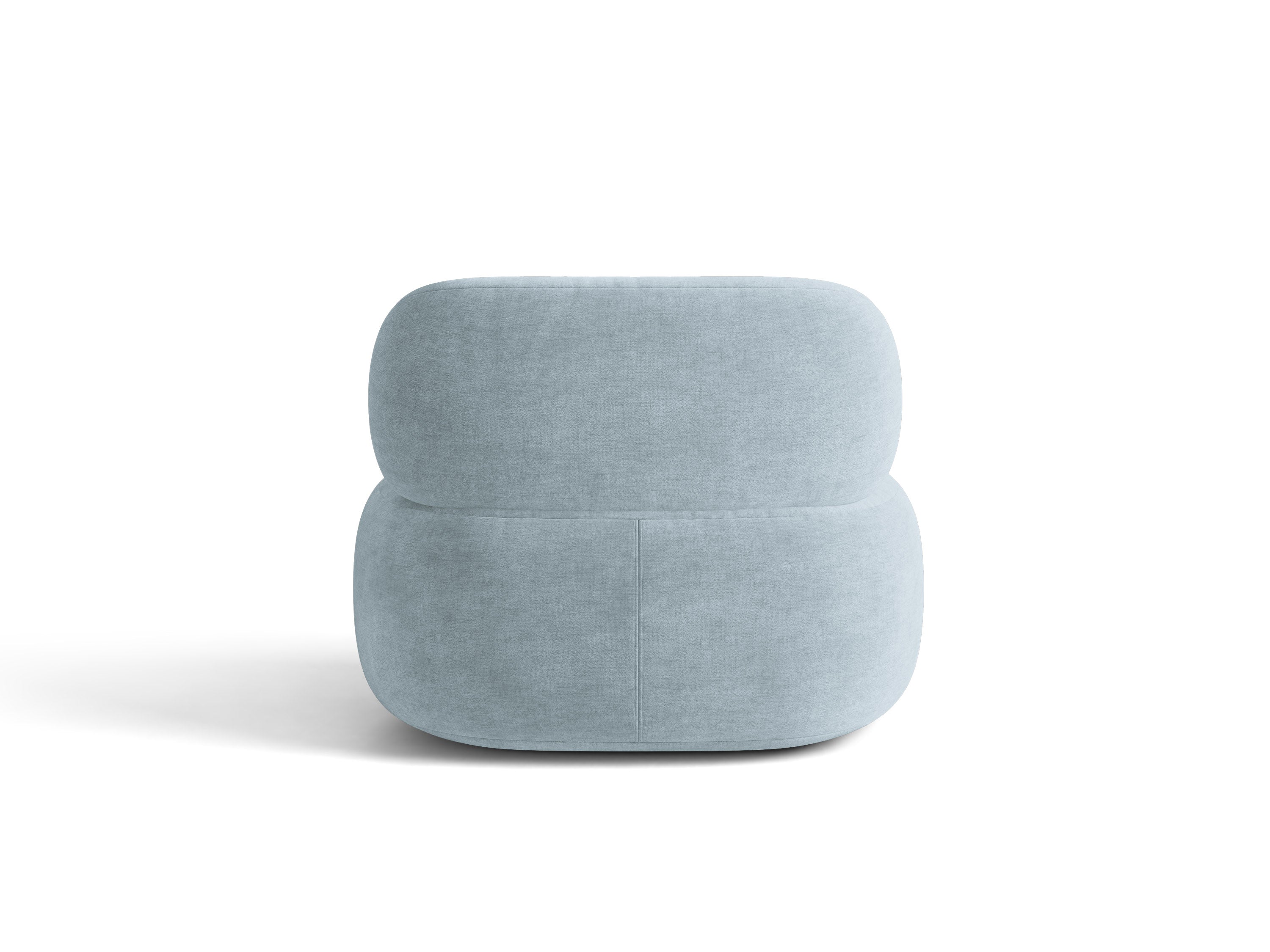 Micadoni Aura Drehbarer Sessel Chenille Golden Pastellblau