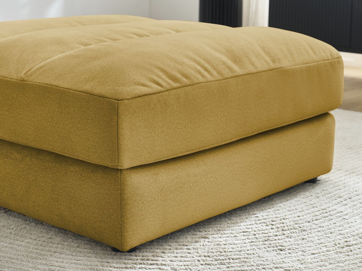 Bobochic Sierra Pouf Samt Gelb