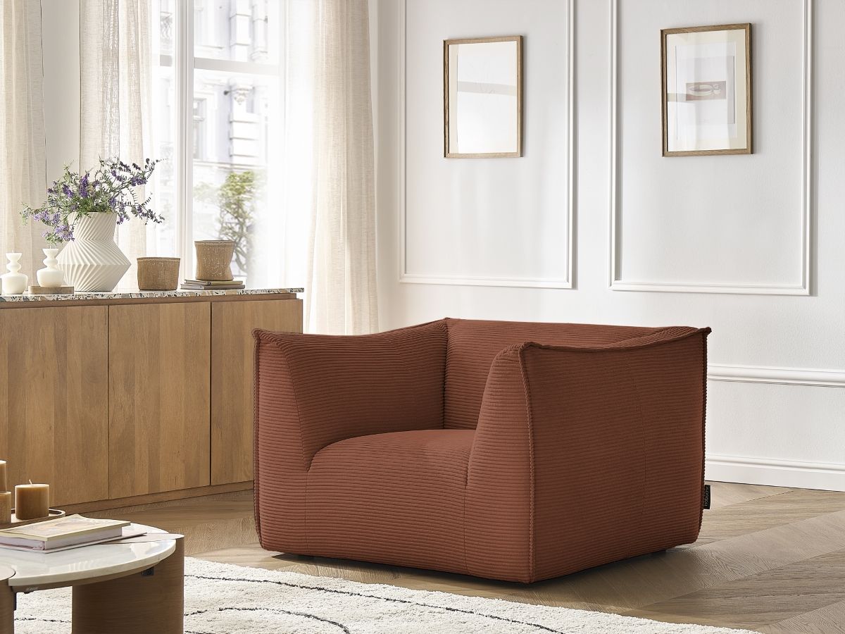 Bobochic Giorgia Sessel Cordsamt Orange