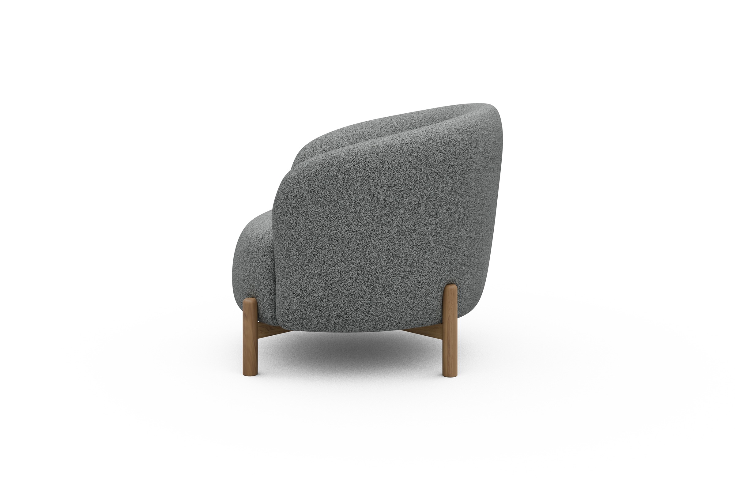 Sessel Ronda Holzbeine Eiche Natur Aivi-Gravet-Grey