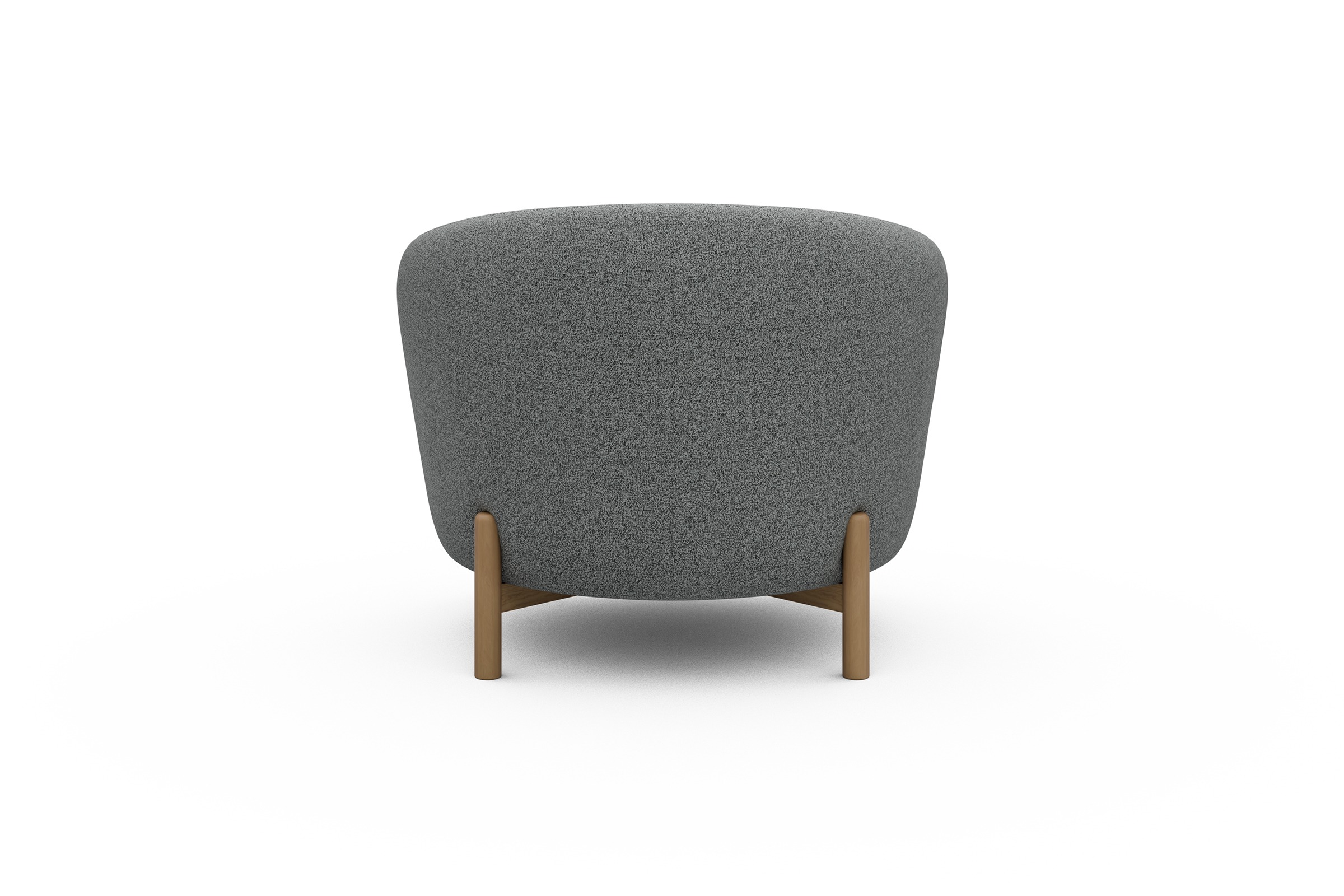Sessel Ronda Holzbeine Eiche Natur Aivi-Gravet-Grey