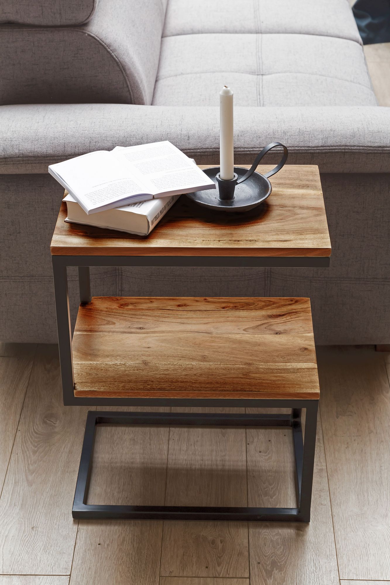 Beistelltisch Alden Massivholz Sheesham 45 × 30 × 60 cm