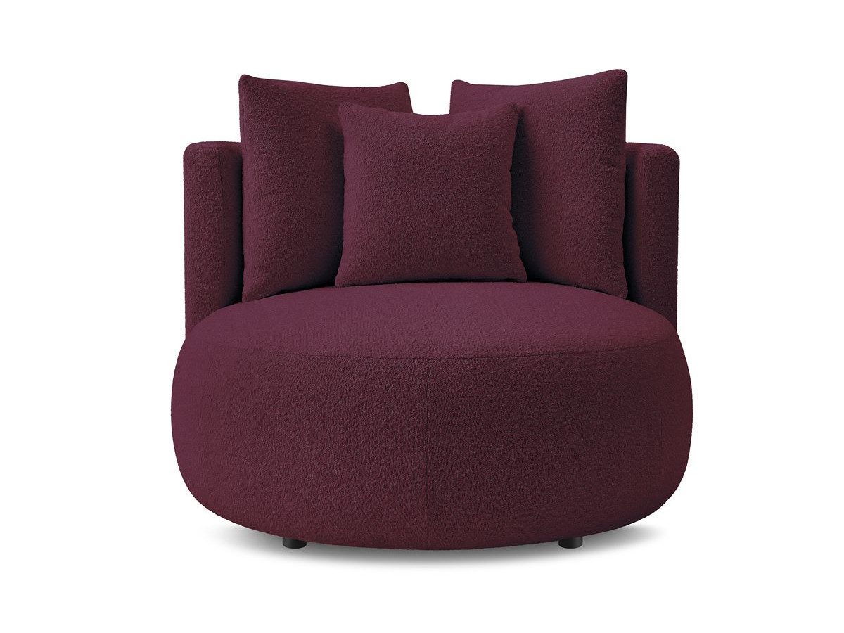 Bobochic Cesar Sessel Bouclé-Stoff Violett