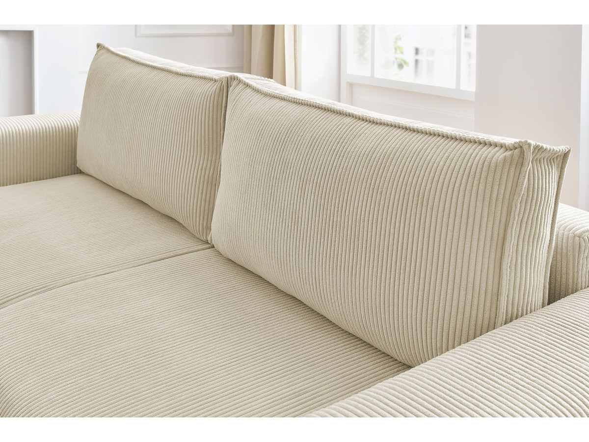 Bobochic Nihad Sofa 3-Sitzer Cordsamt Beige