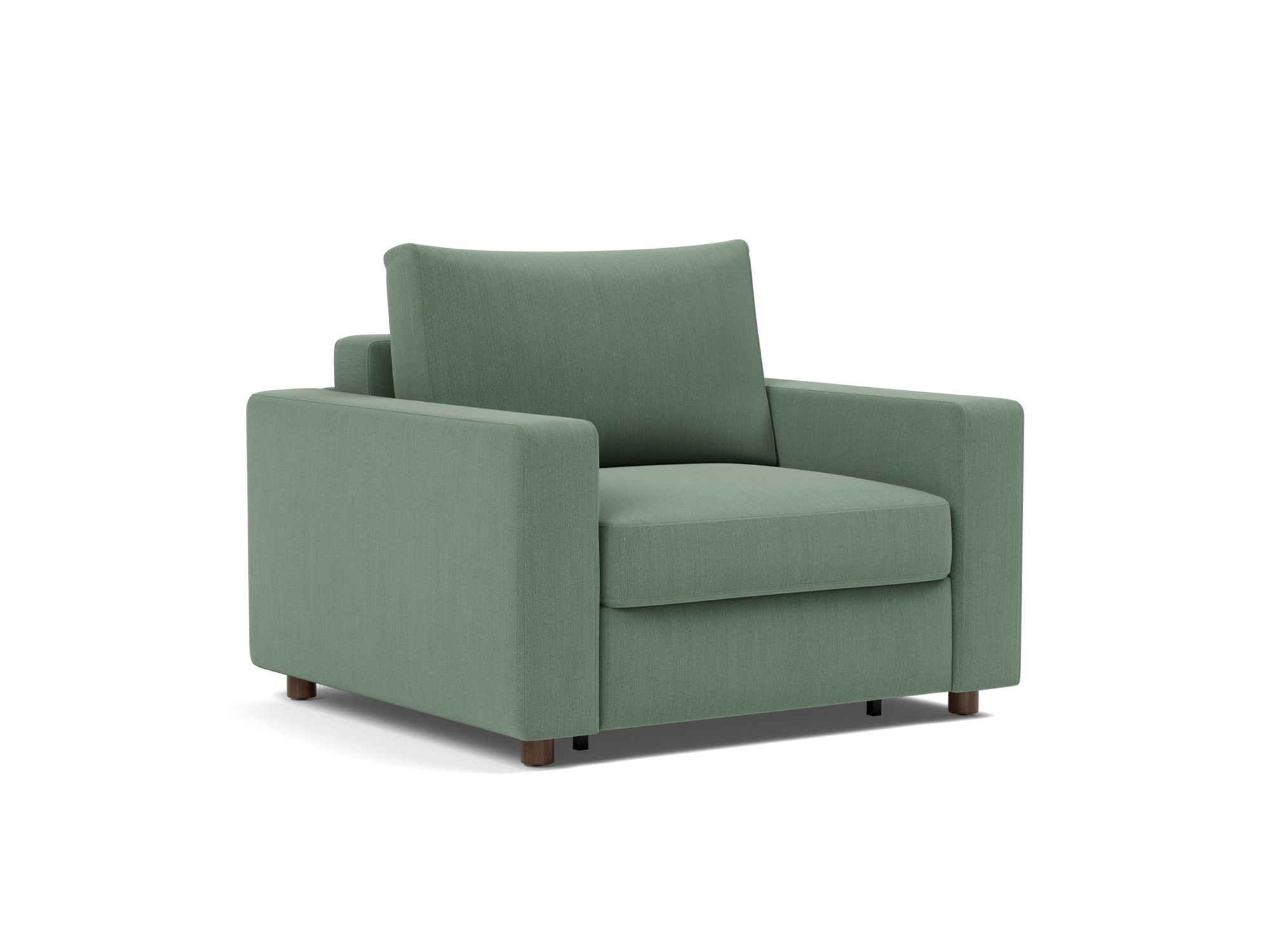 Schlafsessel Neah mit Standard-Armlehnen Flachgewebe Elegance 518-Green