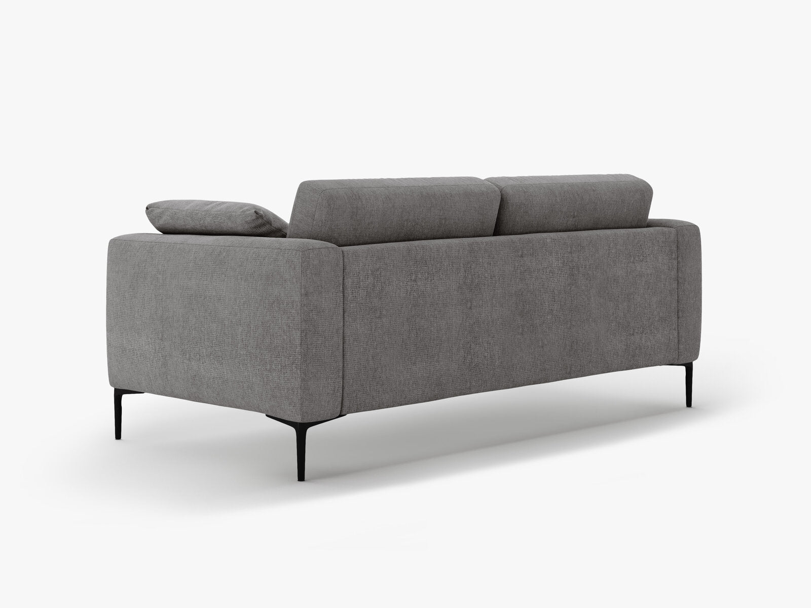 Micadoni Sofa Bemy 3-Sitzer Strukturierter Stoff Grau