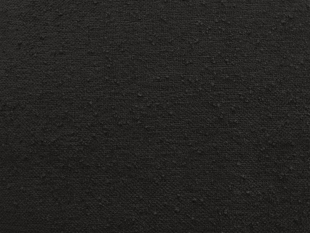 Bobochic Everest Sofa 3-Sitzer, 5 Kissen Strukturstoff Schwarz