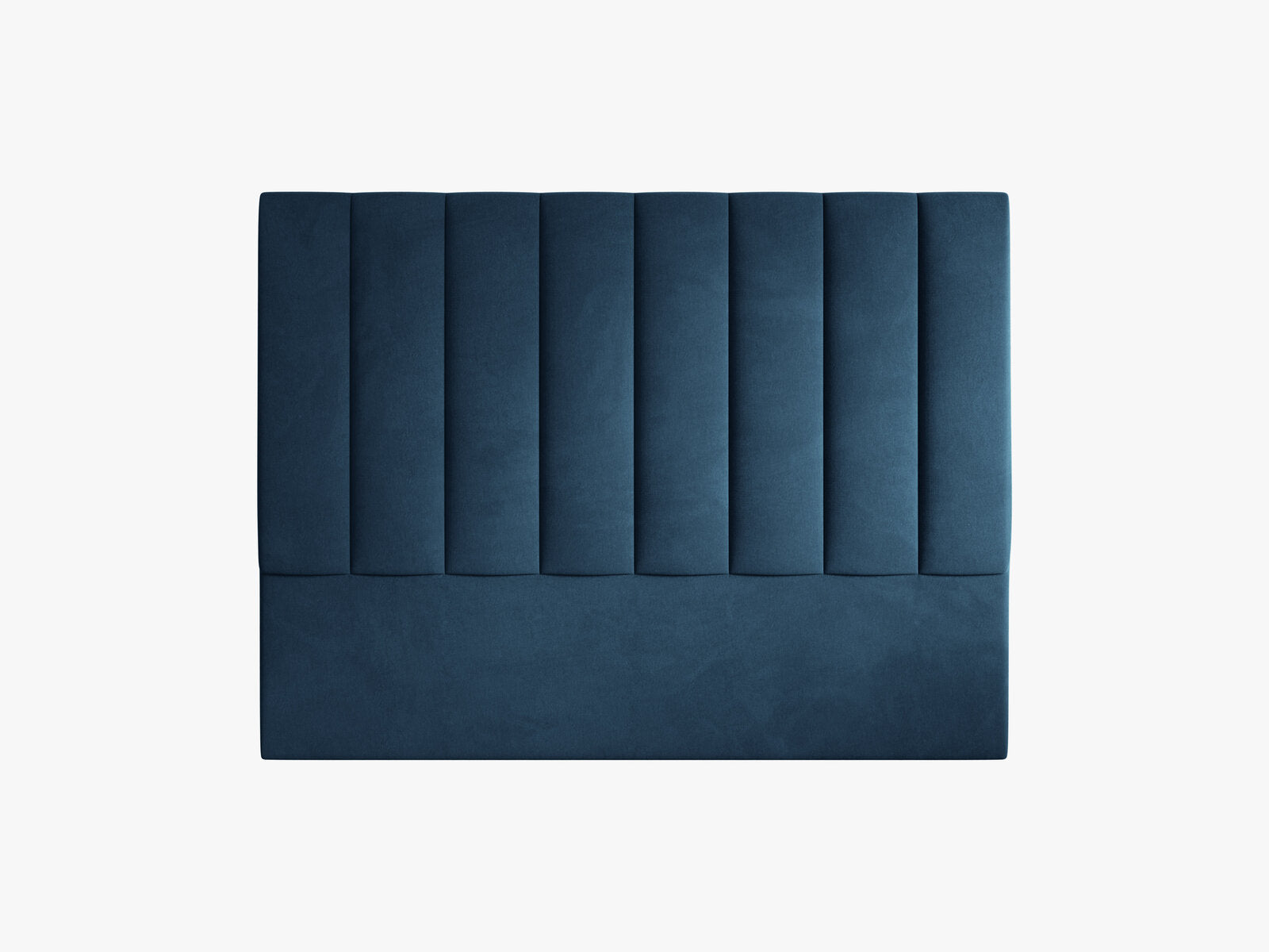 Micadoni Marl Polster-Kopfteil Samt Magic Velvet Marineblau 160x120