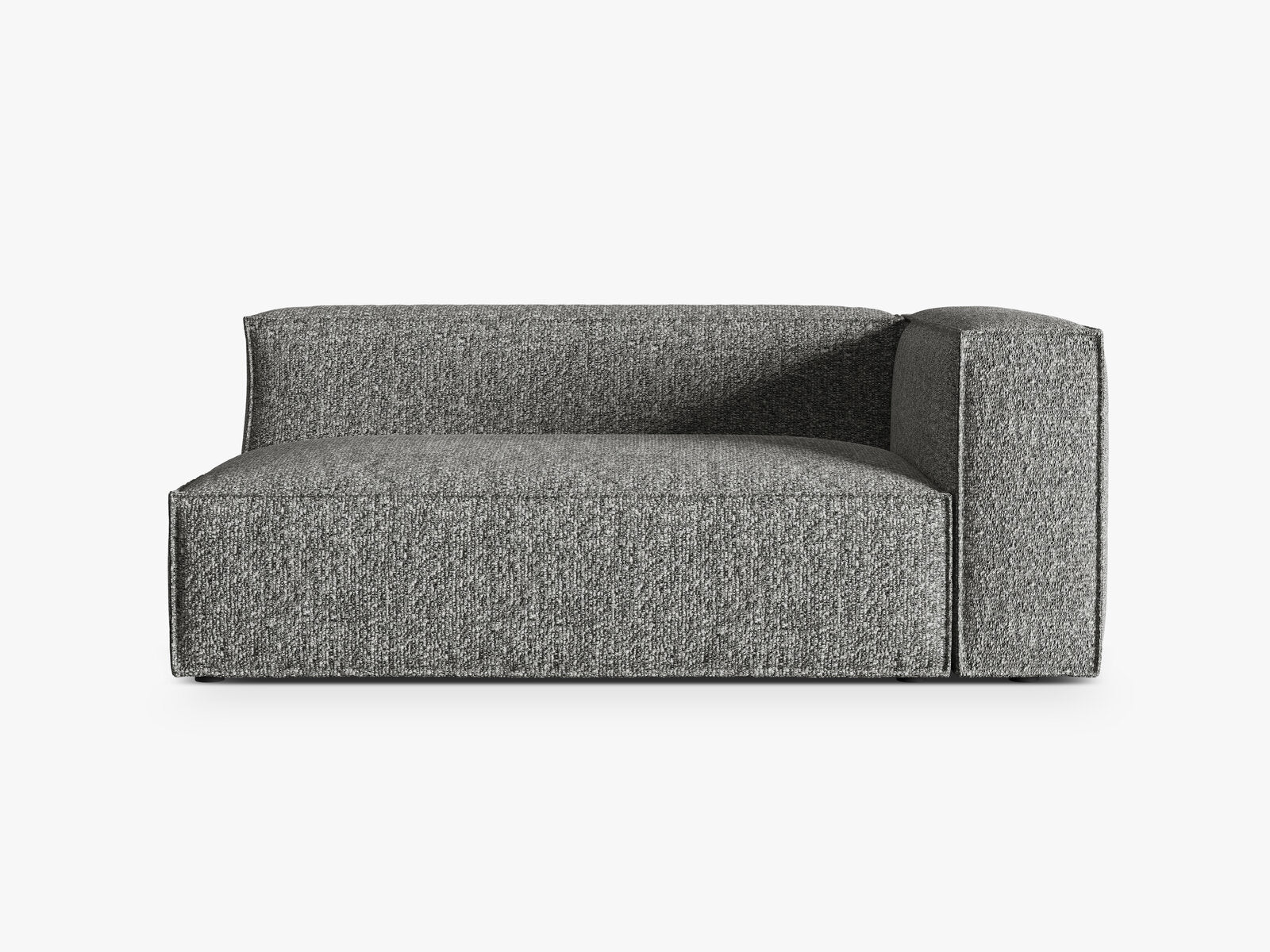 Micadoni Modul Nuria Groß 3-Sitzer Boucle Monet Graphit Rechts