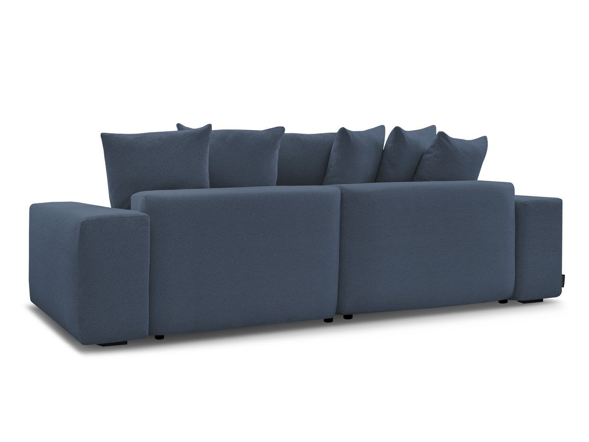 Bobochic Voltaire Ecksofa 310 × 174 cm Melange-Stoff Dunkelblau