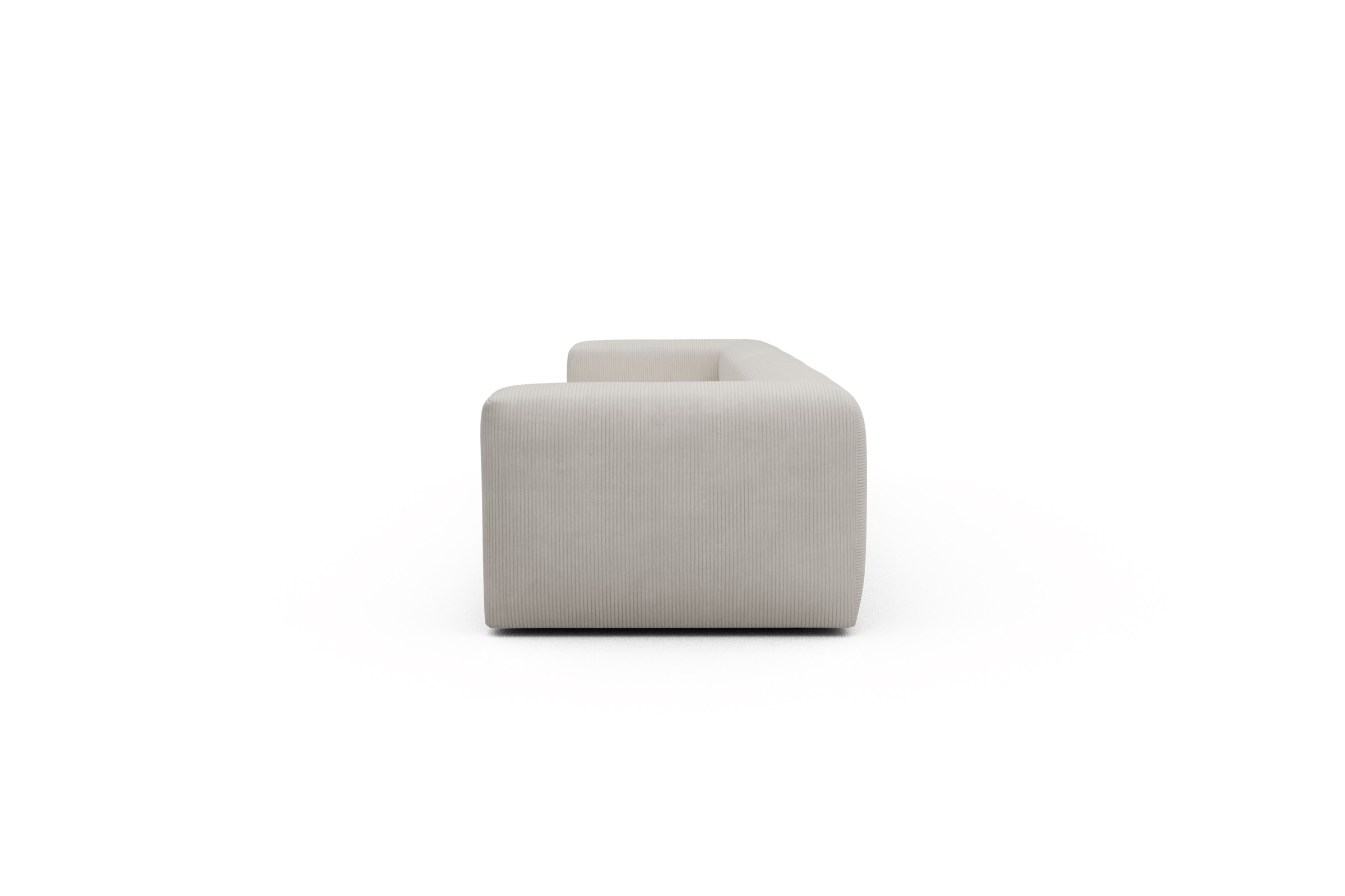 Modulares XXL Sofa Fred 5-Sitzer Kord Corduroy 594-Ivory