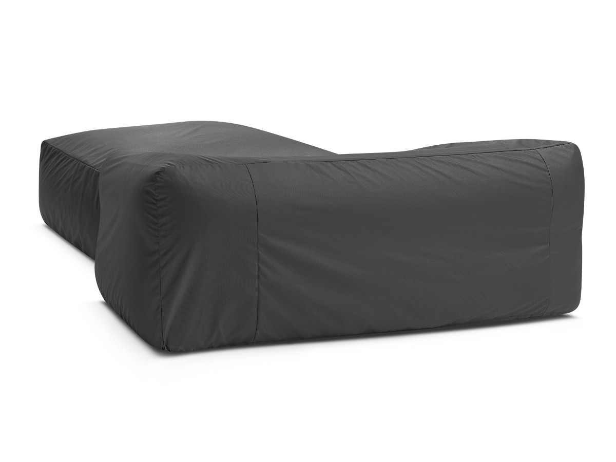 Bobochic Nour Gartensofa 4-Sitzer mit Pouf Stoff Beige