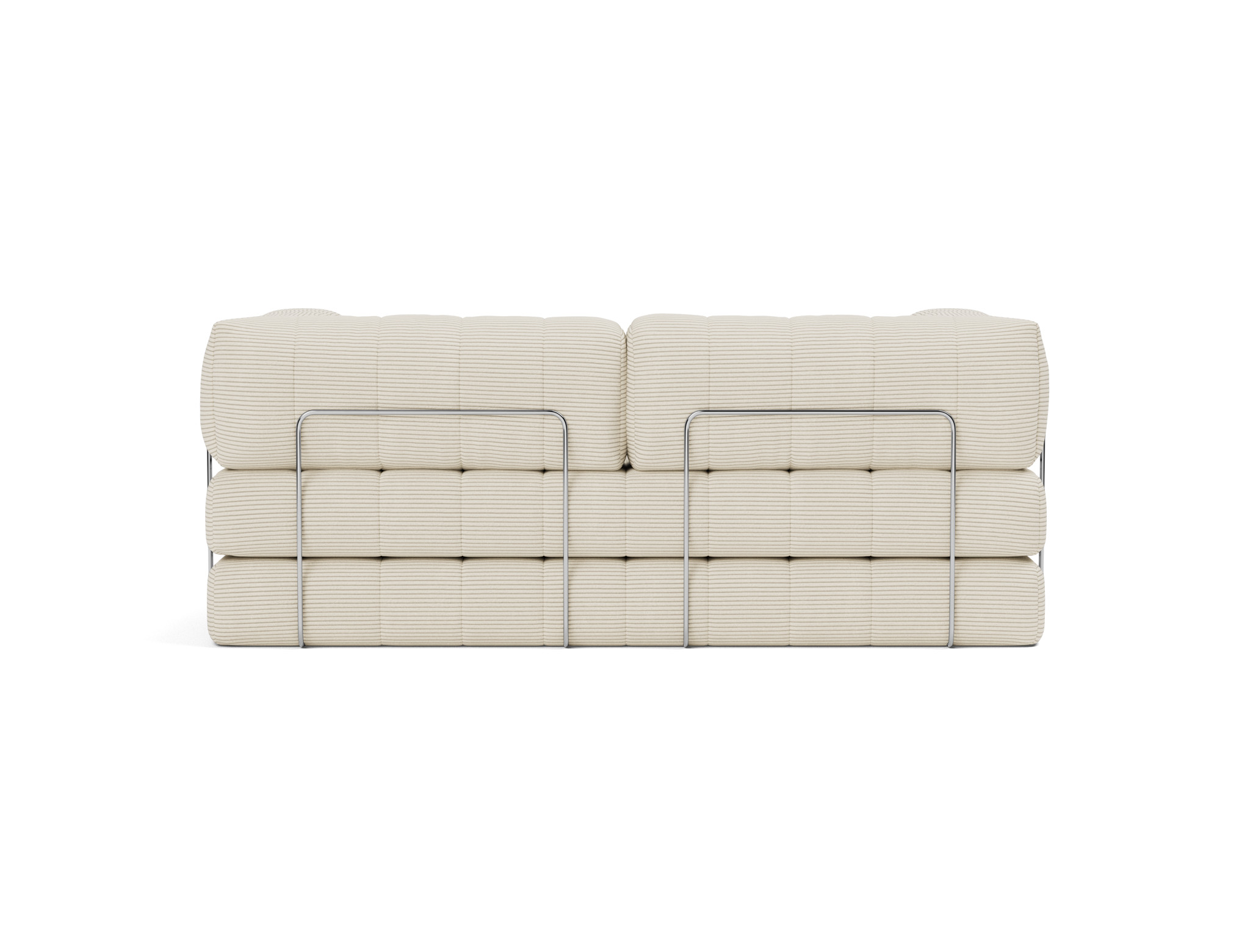 Schlafsofa CozyPad mit Armlehnen Kord Corduroy 594-Ivory