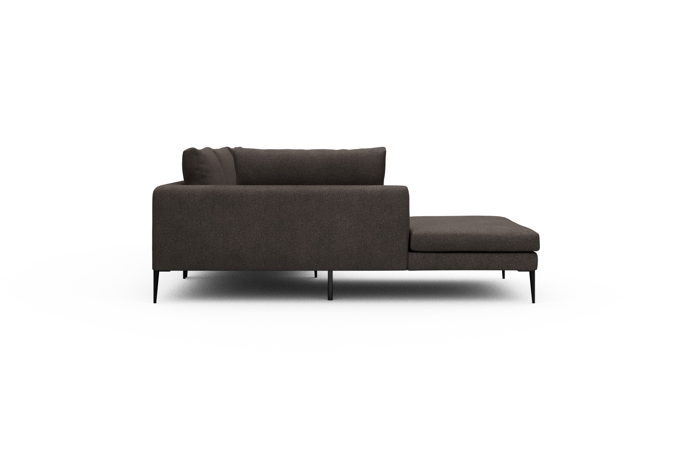 Ecksofa Paul Relax-Ecke rechts mit 3-Sitzer Boucle-Taupe