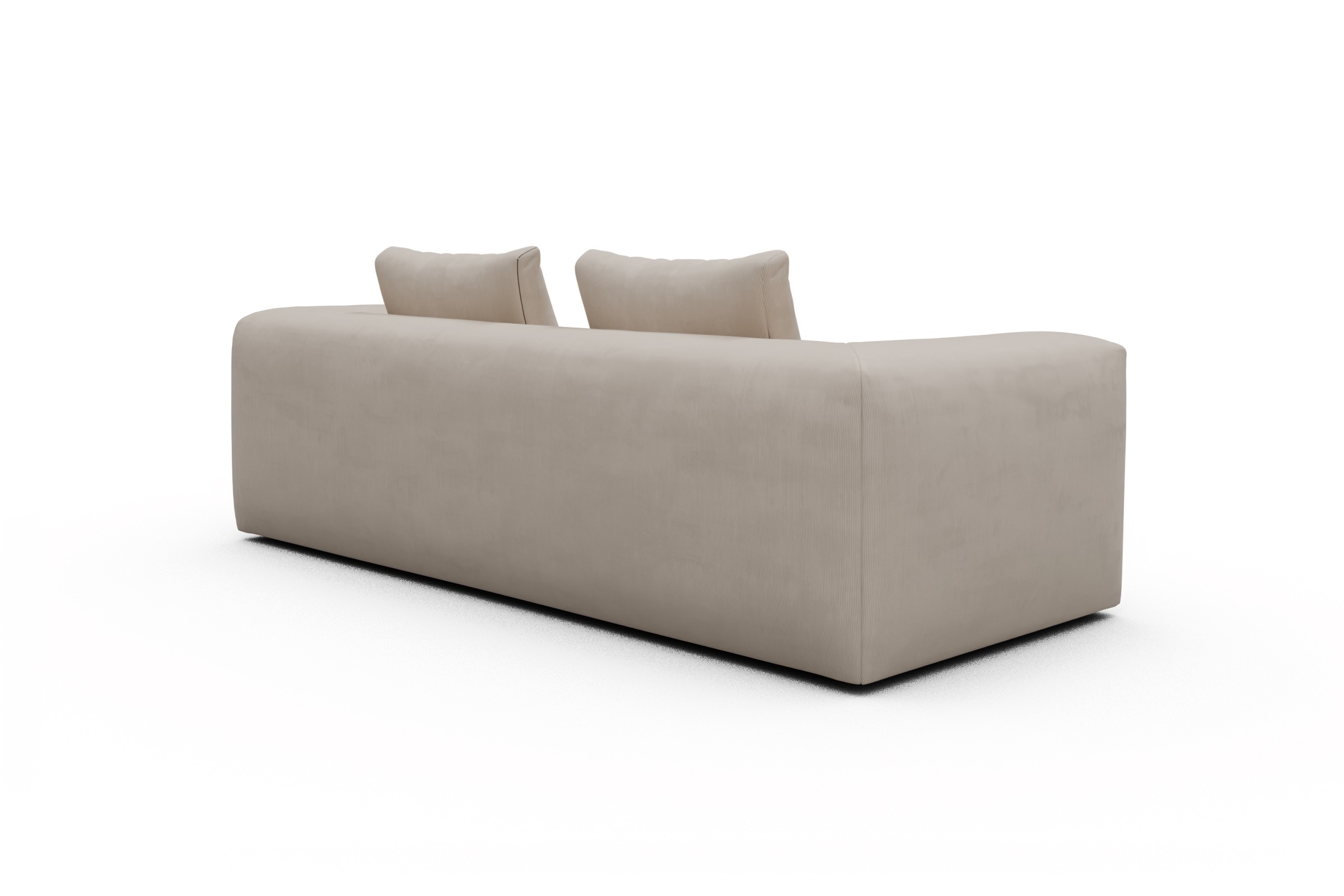 Sofa Fred 3-Sitzer Cordufine-Off-White