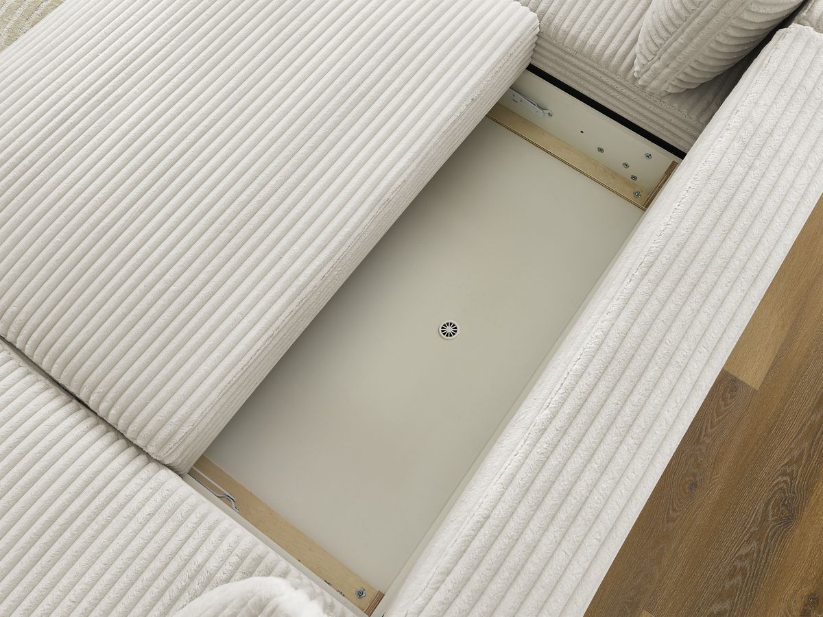 Bobochic Lucien Wohnlandschaft Breitcord weich Beige Ecke rechts