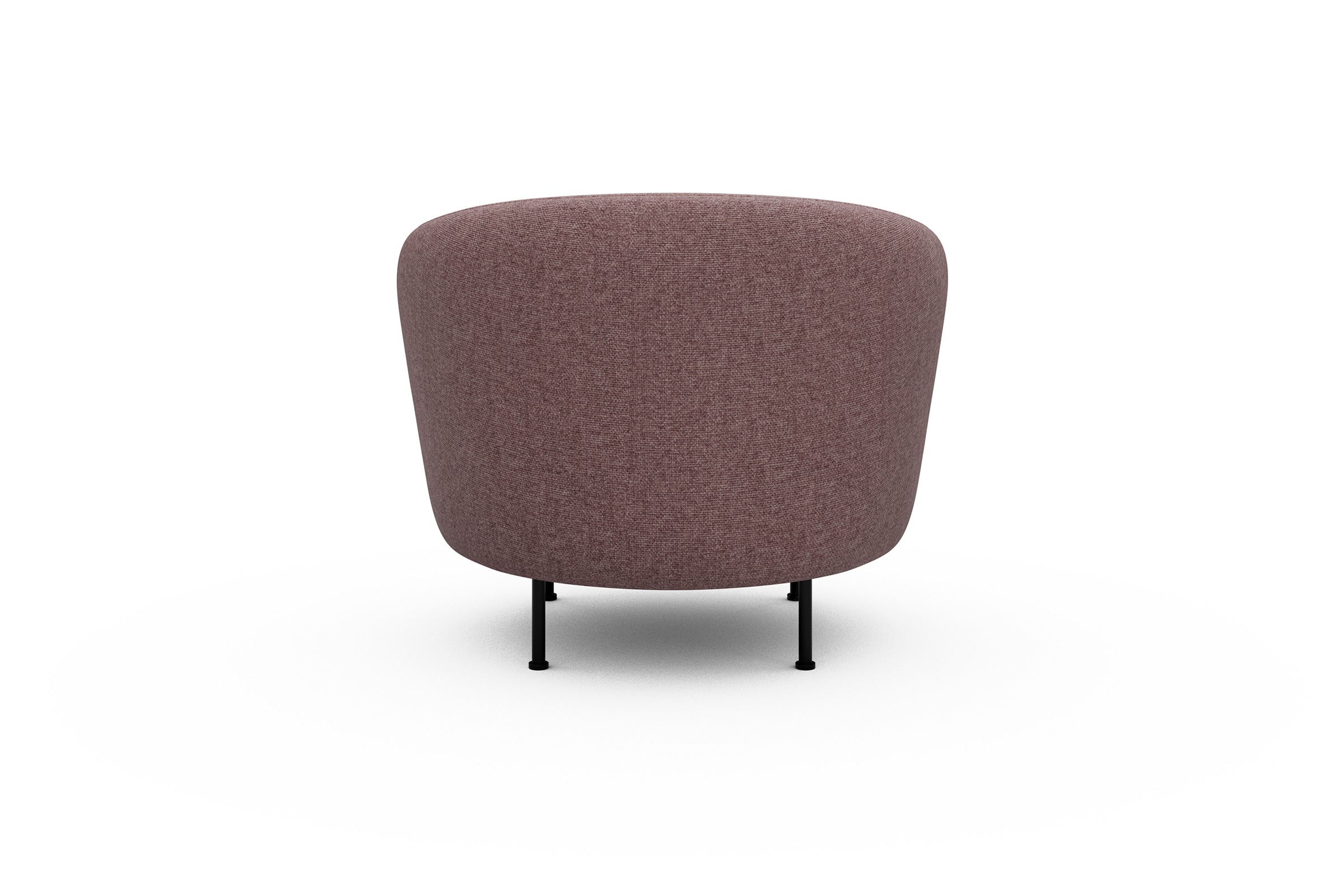 Sessel Ronda Metallbeine Schwarz Sama-Flamingo