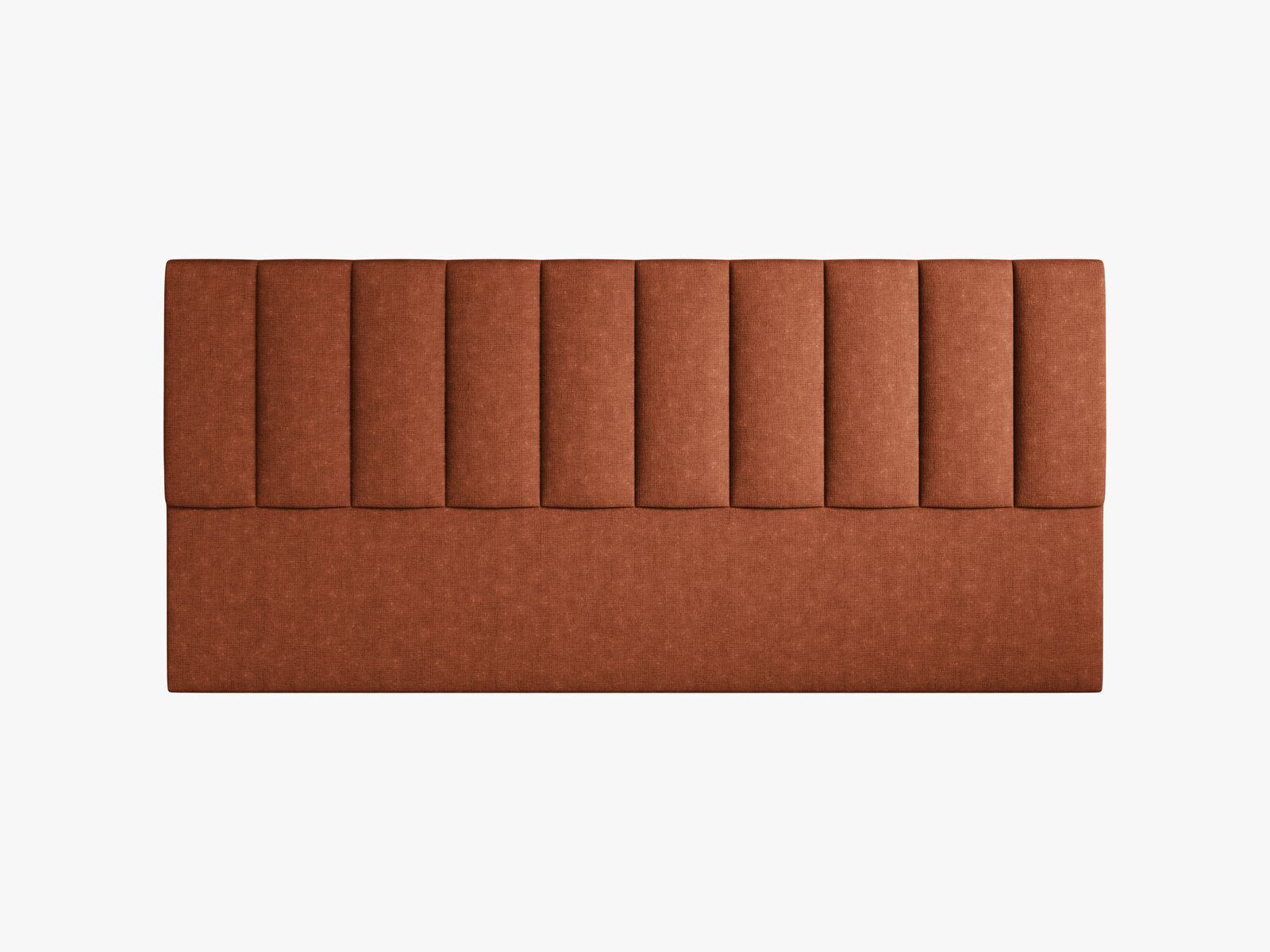 Micadoni Marl Samtiger Kopfteil 140 cm (H 95 cm) Strukturierter Stoff Liberty Ziegel 200x95