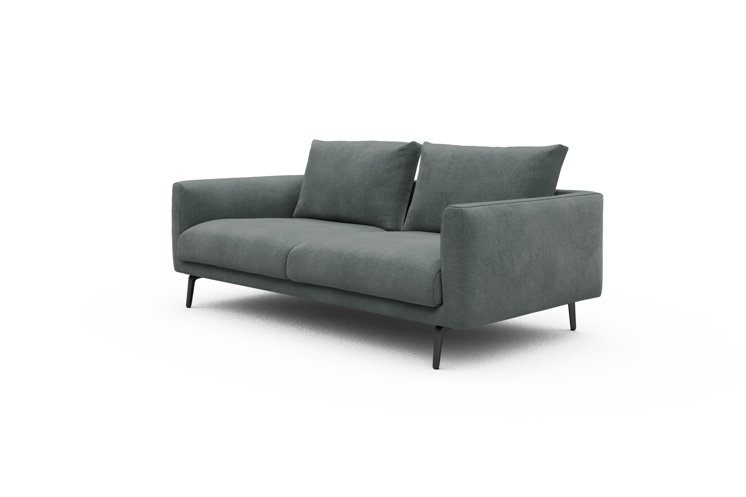 Sofa Karl 2-5-Sitzer Smooth-Silver-Grey