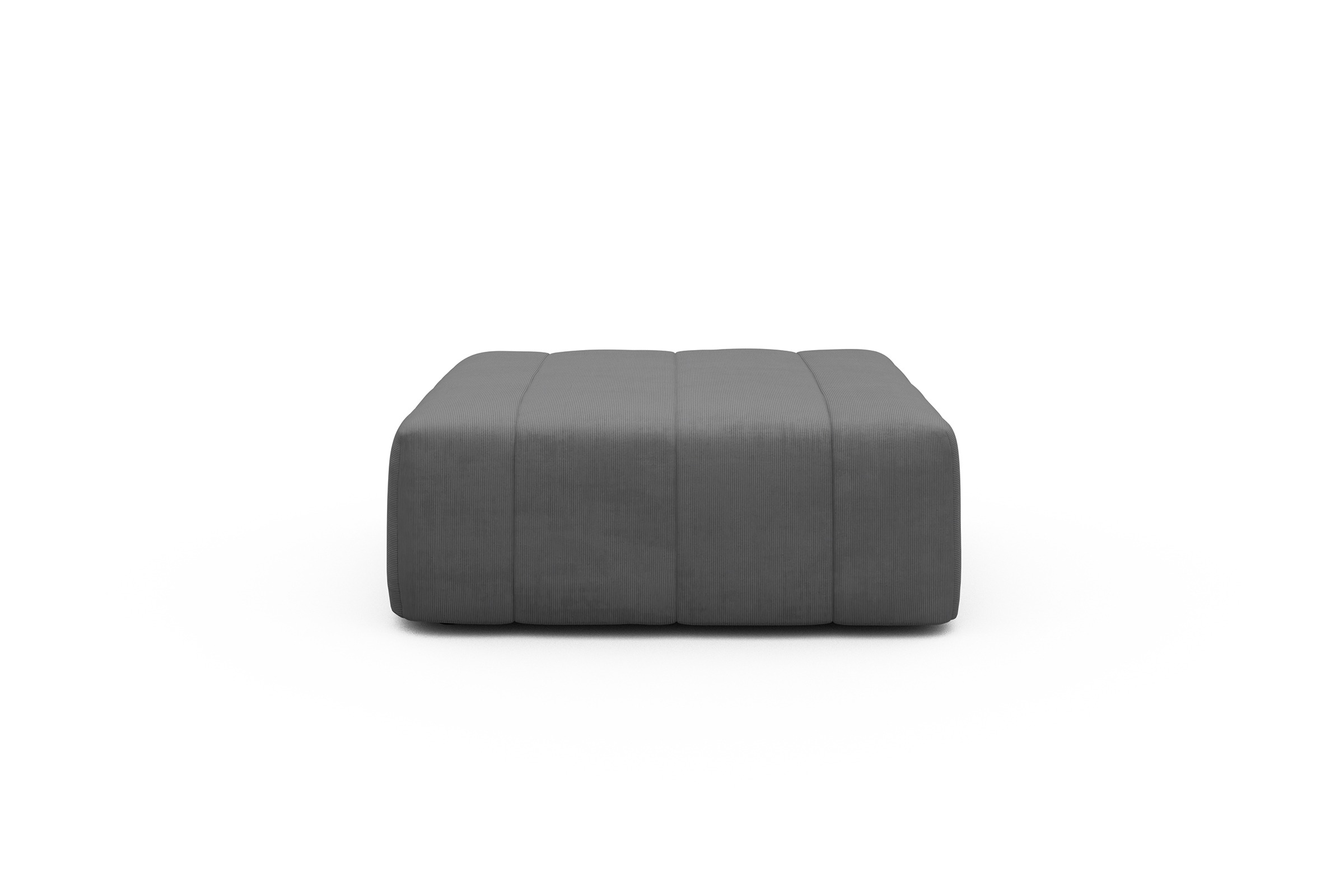 Sitzhocker Hugo Ottomane Cordufine-Grey