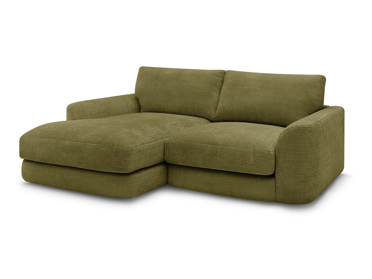 Bobochic Leonore Ecksofa Strukturstoff Grün Ecke links