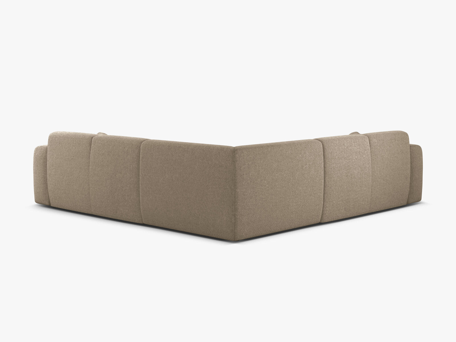 Micadoni Ecksofa Molino 5-Sitzer Chenille Eden Dunkelbeige