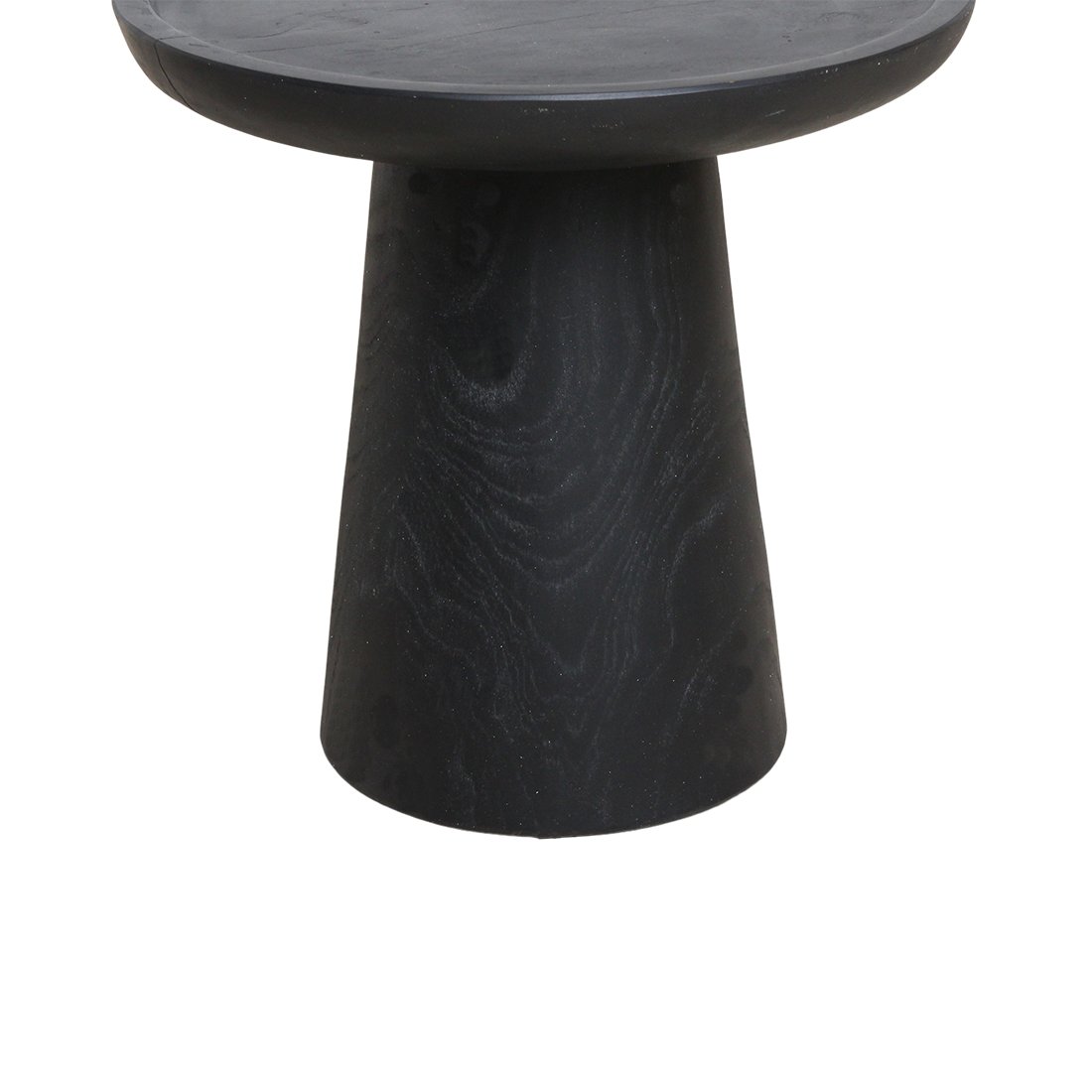 Raw Materials Nero Beistelltisch aus Teakholz Dusk schwarz