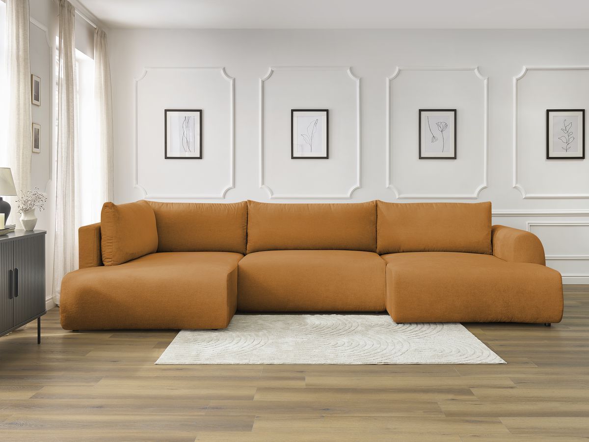 Bobochic Lucien Wohnlandschaft Stoff Gelb Ecke rechts