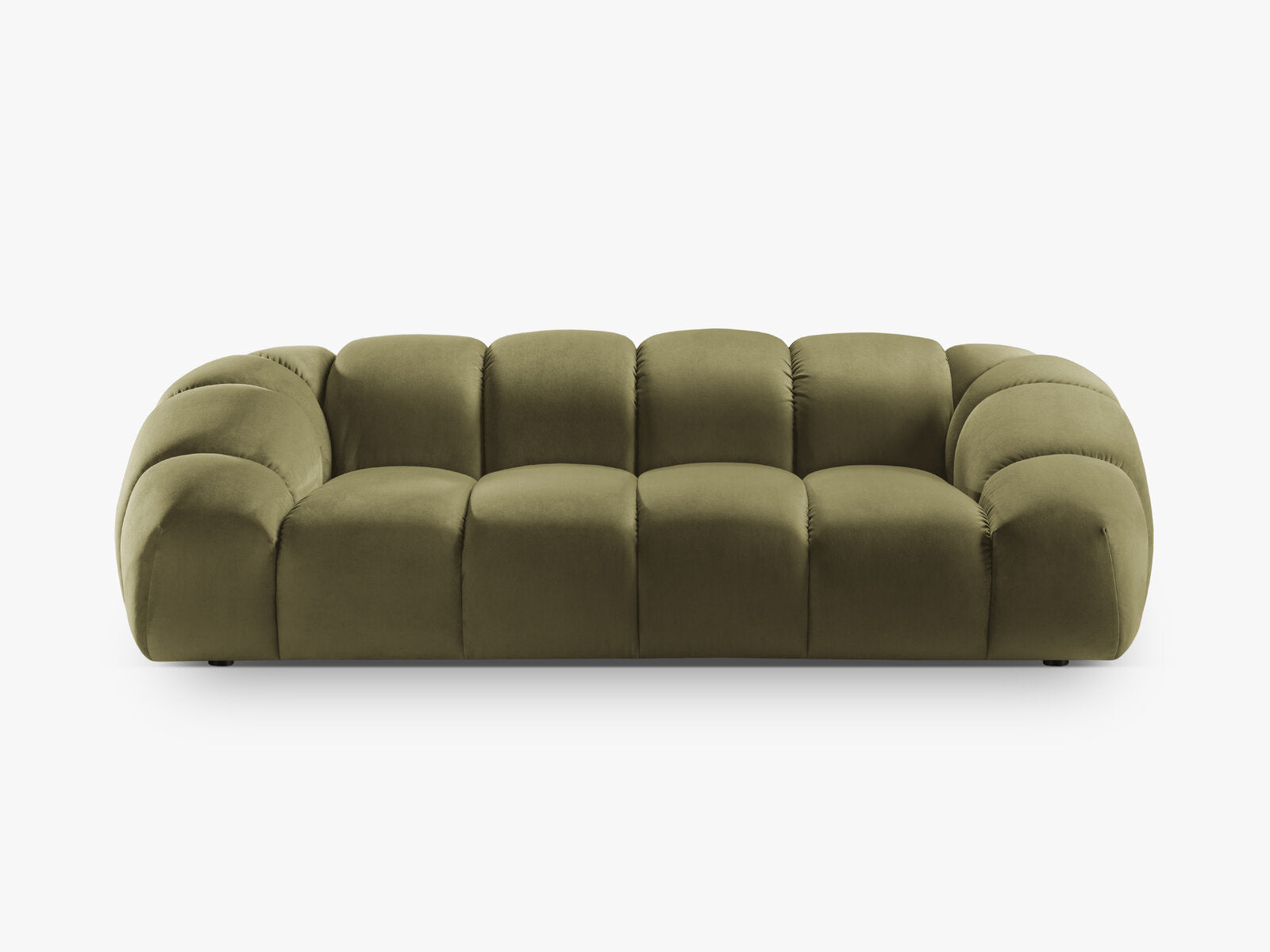 Micadoni Sofa Diana 3-Sitzer XL Samt Grün