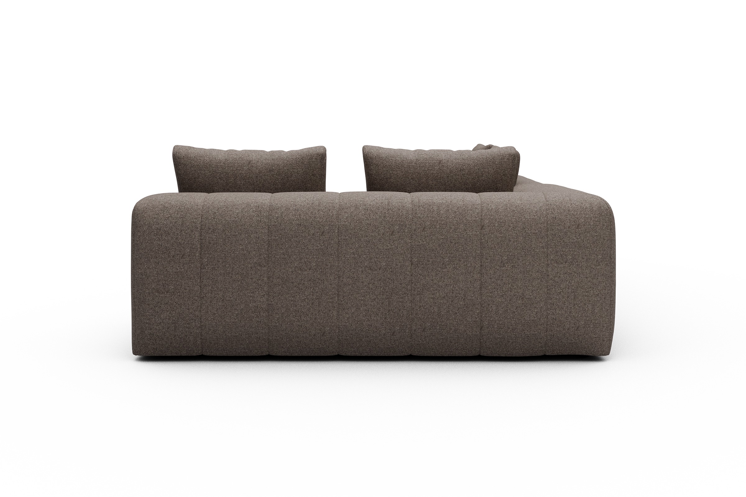 Ecksofa Hugo 2x 2,5-Sitzer Armlehne links Sama-Stone