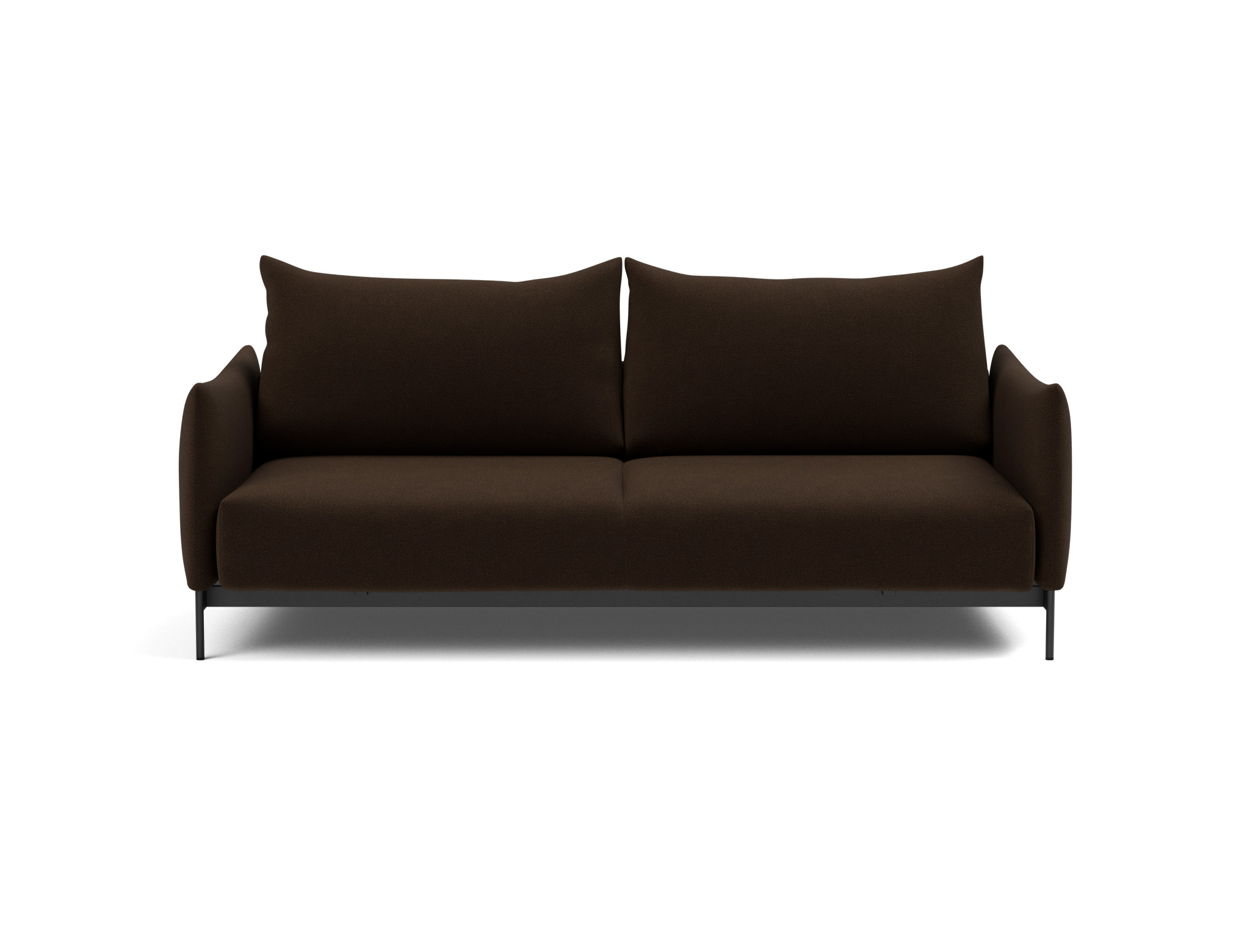 Schlafsofa Malloy Strukturierter Stoff Taura 358-Chocco