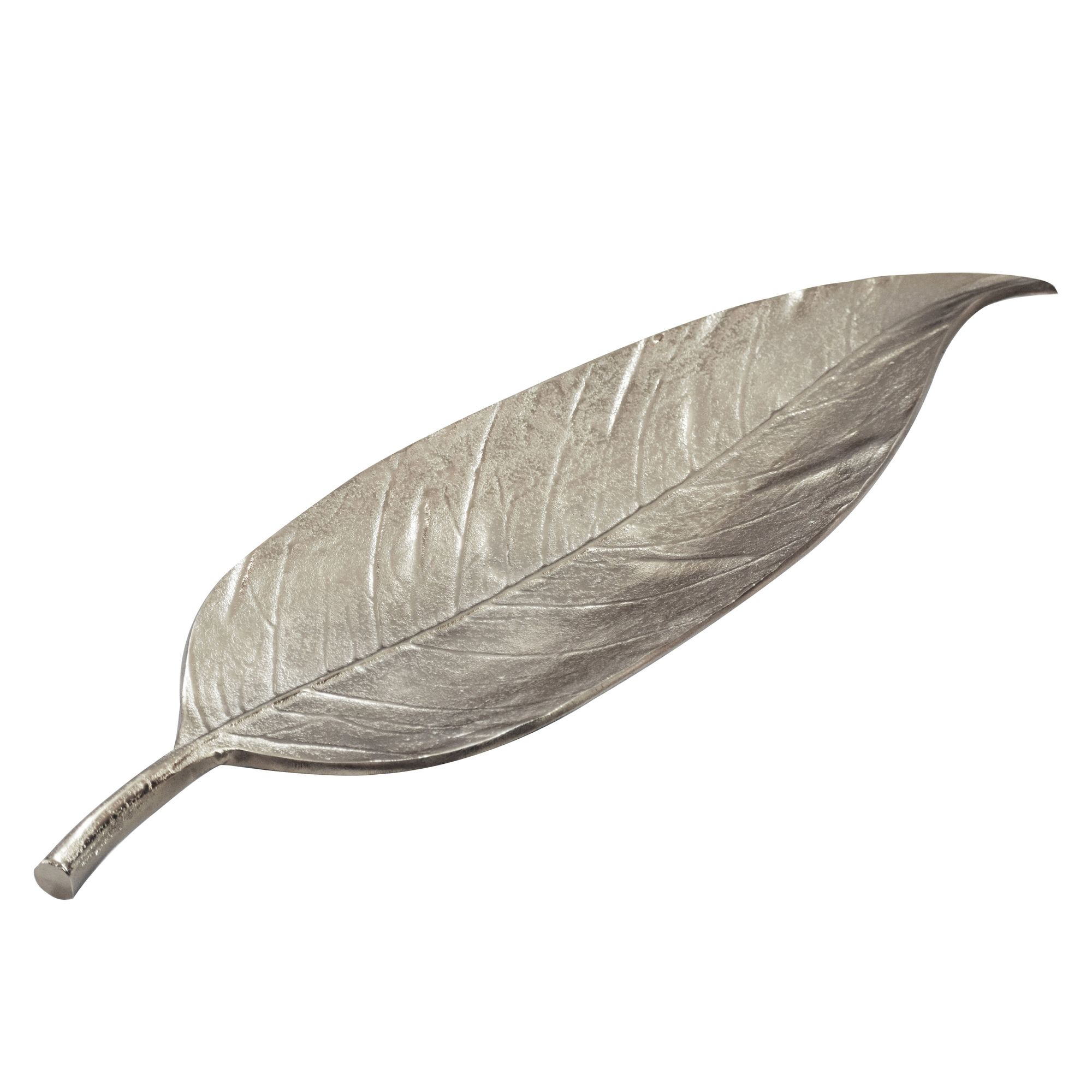Dekoschale Rennebu Aluminium Silber 61 × 18 × 4 cm