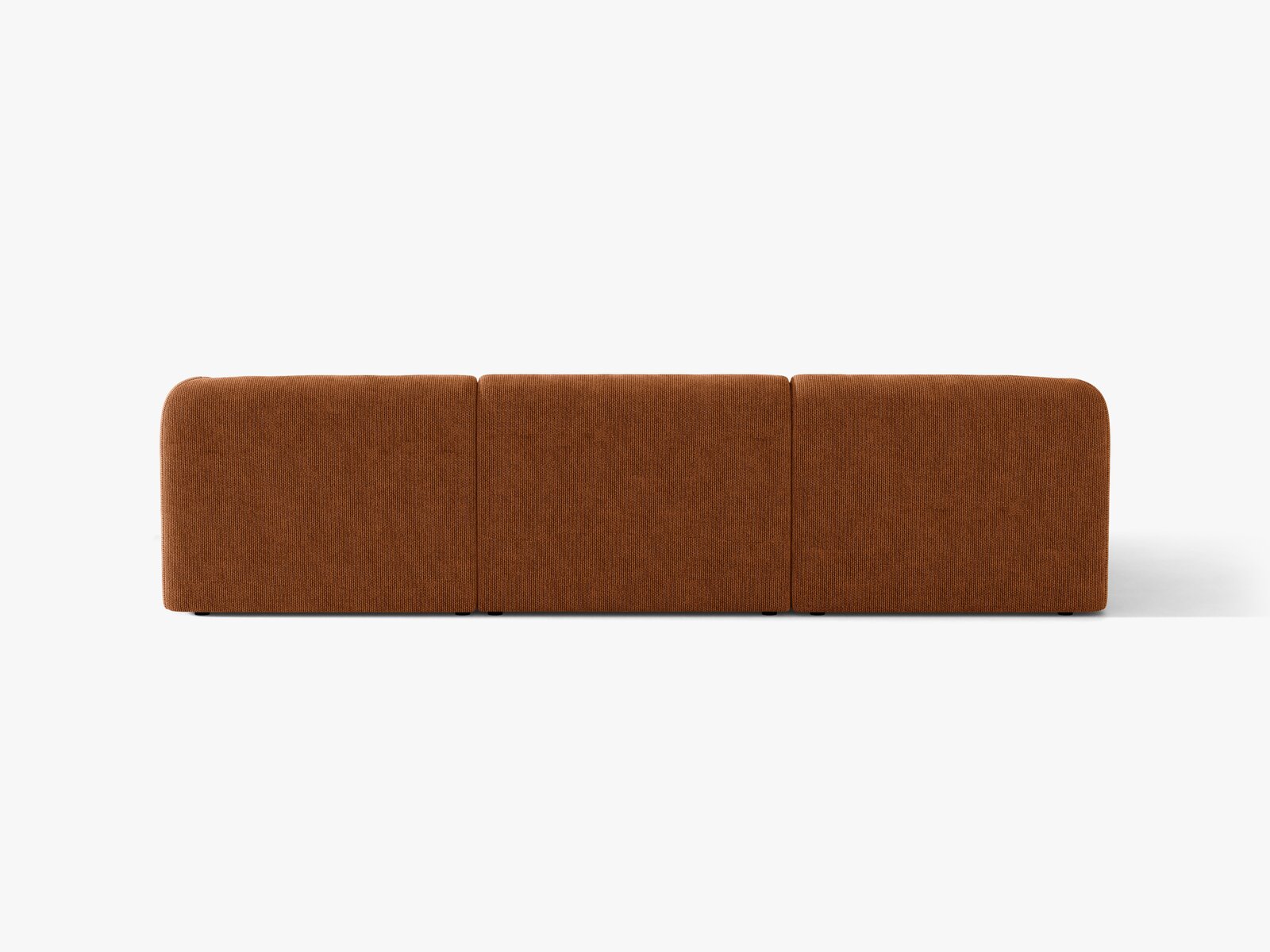 Micadoni Ecksofa Miley 4-Sitzer Links Chenille Eden Ziegel