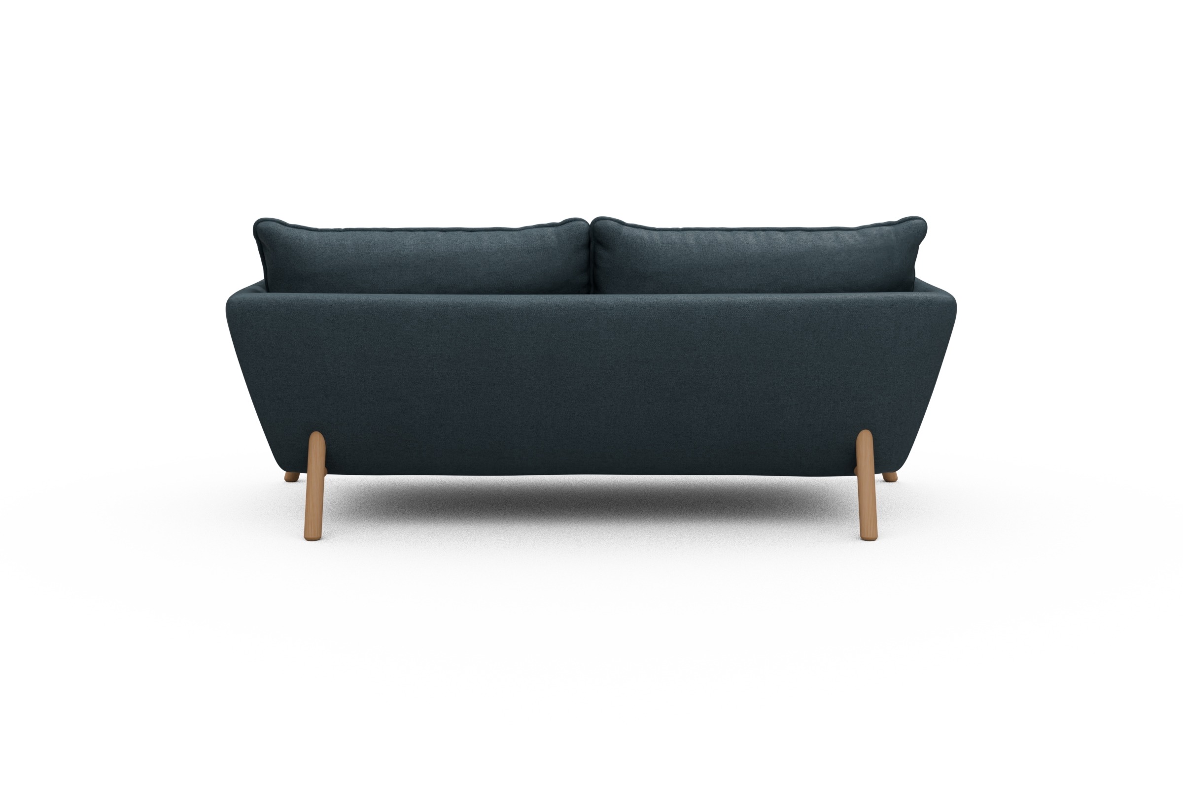 Sofa Emil PREMIUM 2-Sitzer Beinfarbe Eiche Natur Denari-Royal-Blue