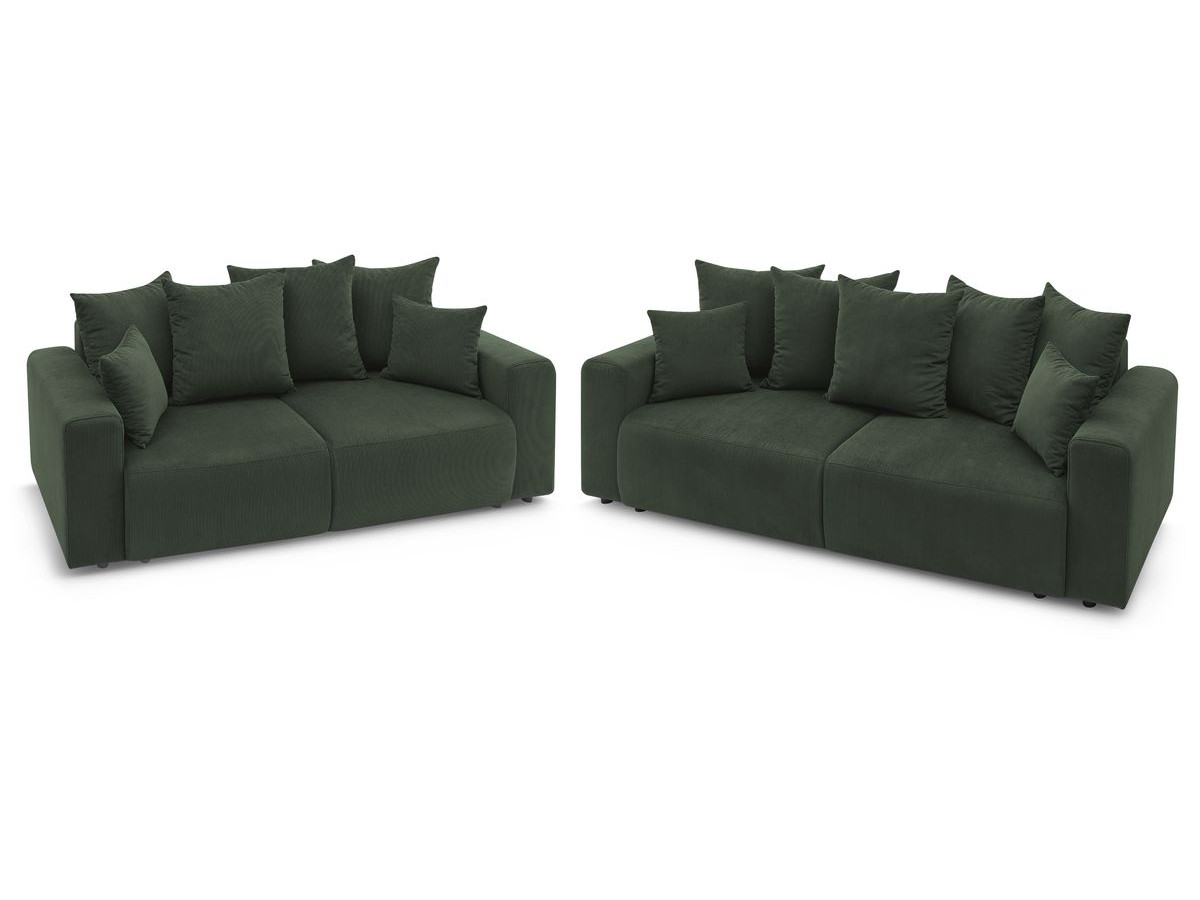 Bobochic Envy Sofa 5-Sitzer Cordsamt Grün