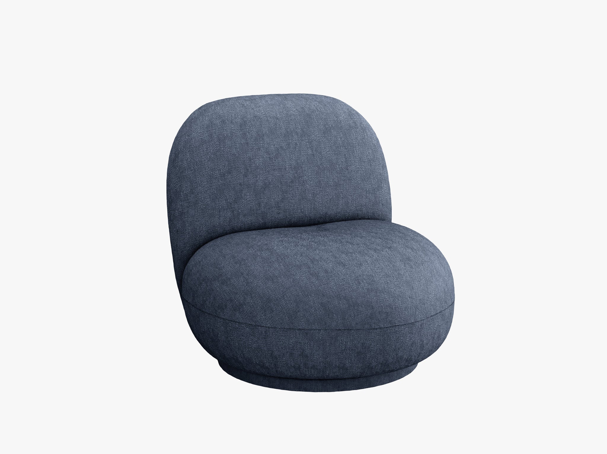 Micadoni Drehbarer Sessel Chuck Chenille Dunkelblau