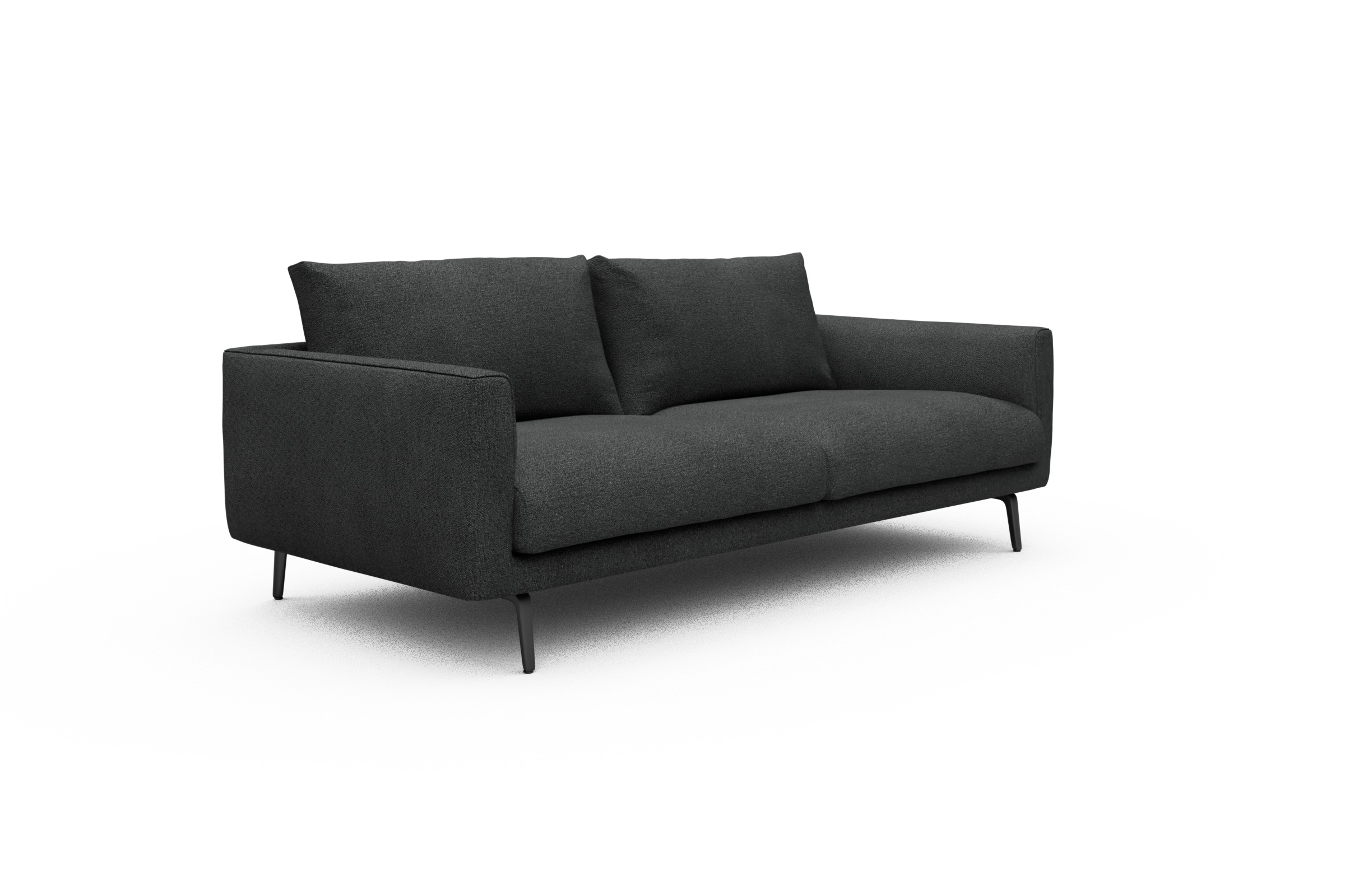Sofa Karl 3-Sitzer Boucle-Charcoal