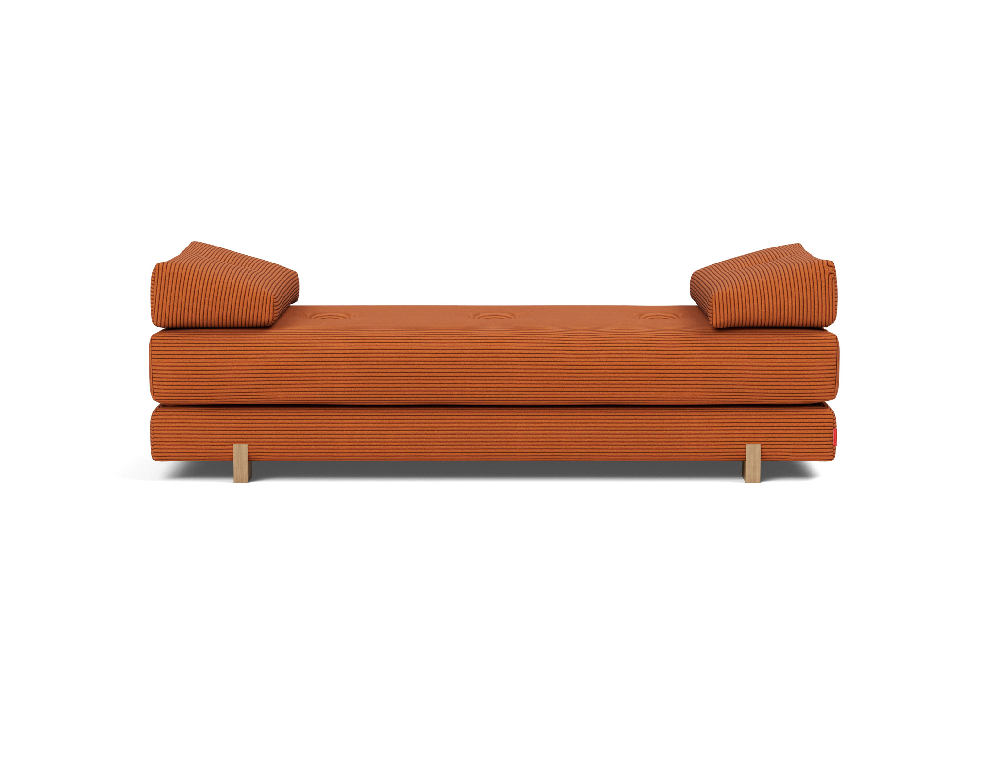 Tagesbett Sigmund Kord Corduroy 595-Burnt-Orange Beine Drip Eiche