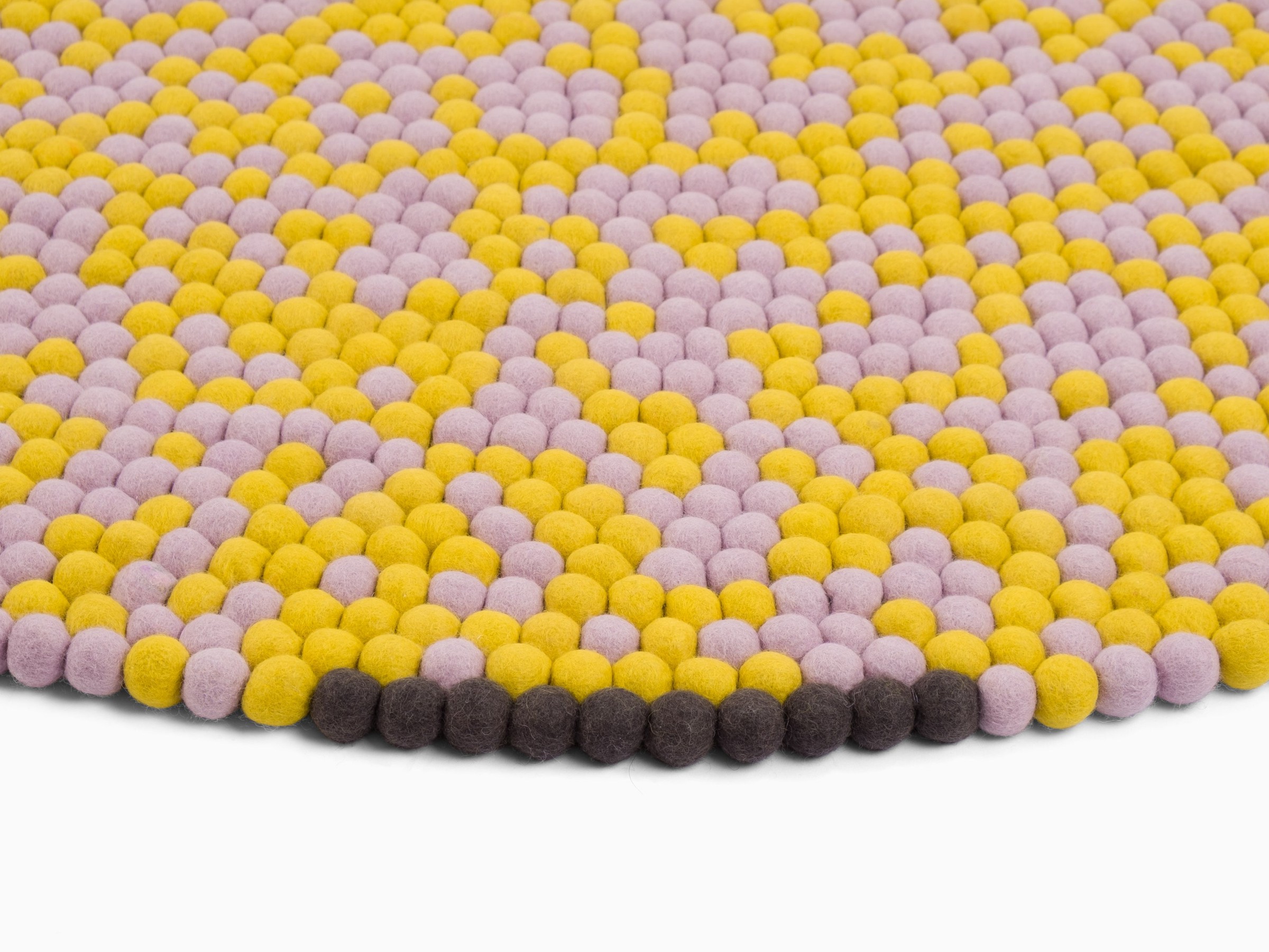 myfelt Zest Filzkugelteppich Flieder rund Ø 140 cm