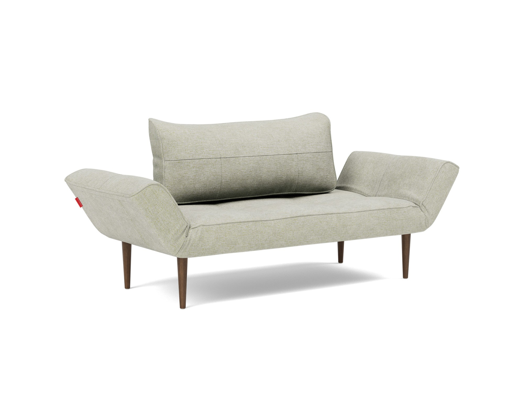 Tagesbett Zeal Flachgewebe Avella 280-Sand Beine Styletto Eiche dunkel