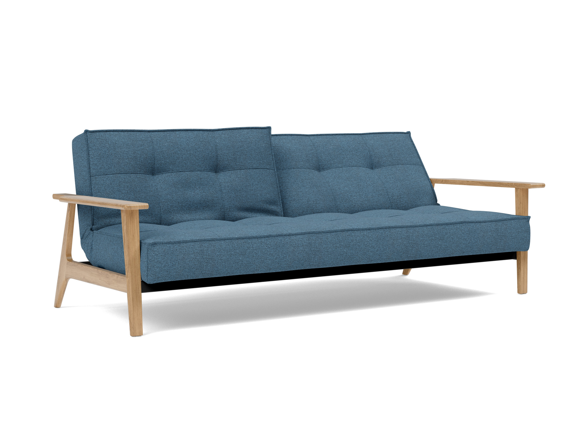 Schlafsofa Splitback Frej Strukturierter Stoff Weda 302-Weda-Blue