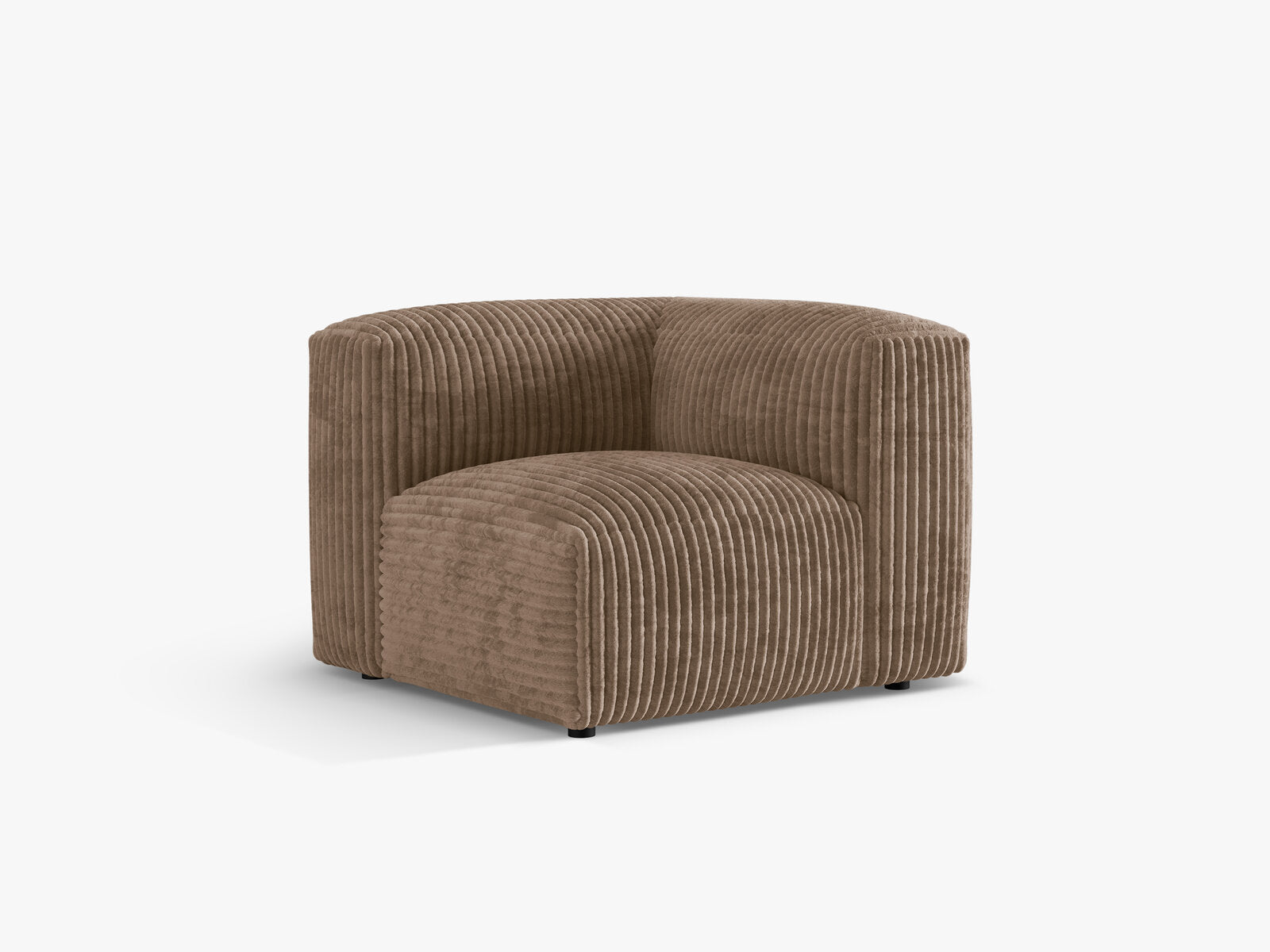 Micadoni Eckmodul Martina 1-Sitzer Klein Kord Tilia Eichel
