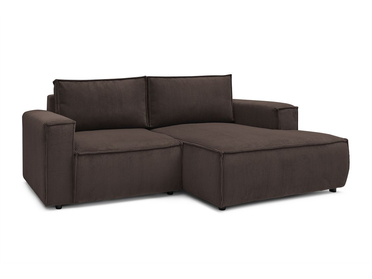 Bobochic Nihad Ecksofa Cordsamt Braun Ecke rechts
